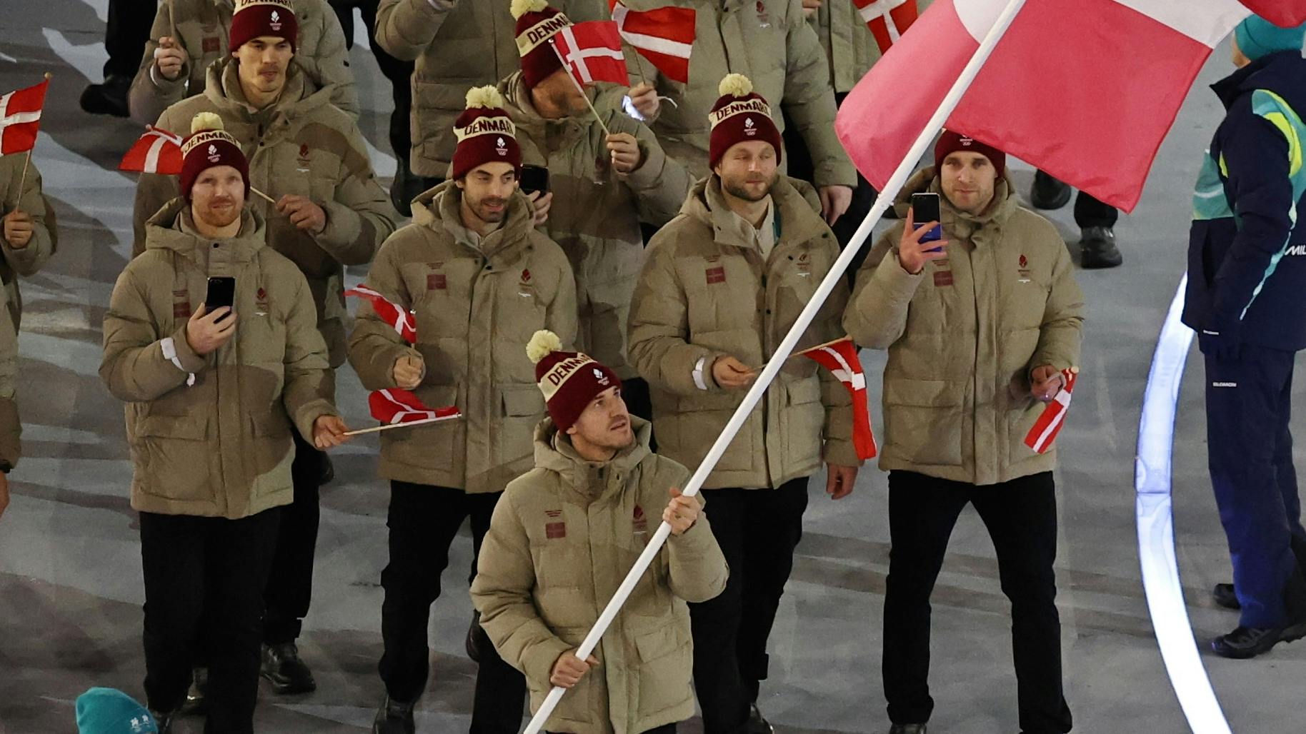 Danske atleter repræsenterede Danmark under åbningsceremonien ved Vinter-OL 2026. 