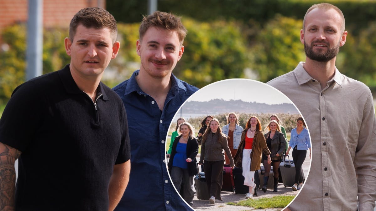 Marcus, Samuel og Christian samt det nye hold kvinder. 