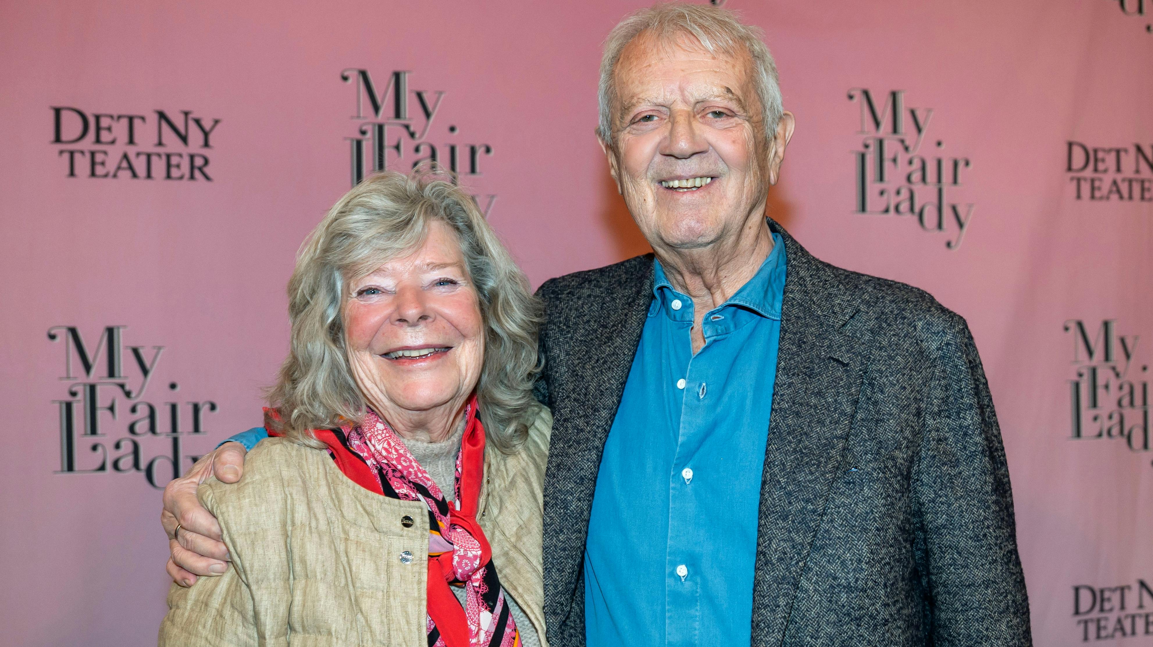 Per Pallesen var i teateret med hustruen Vivian.