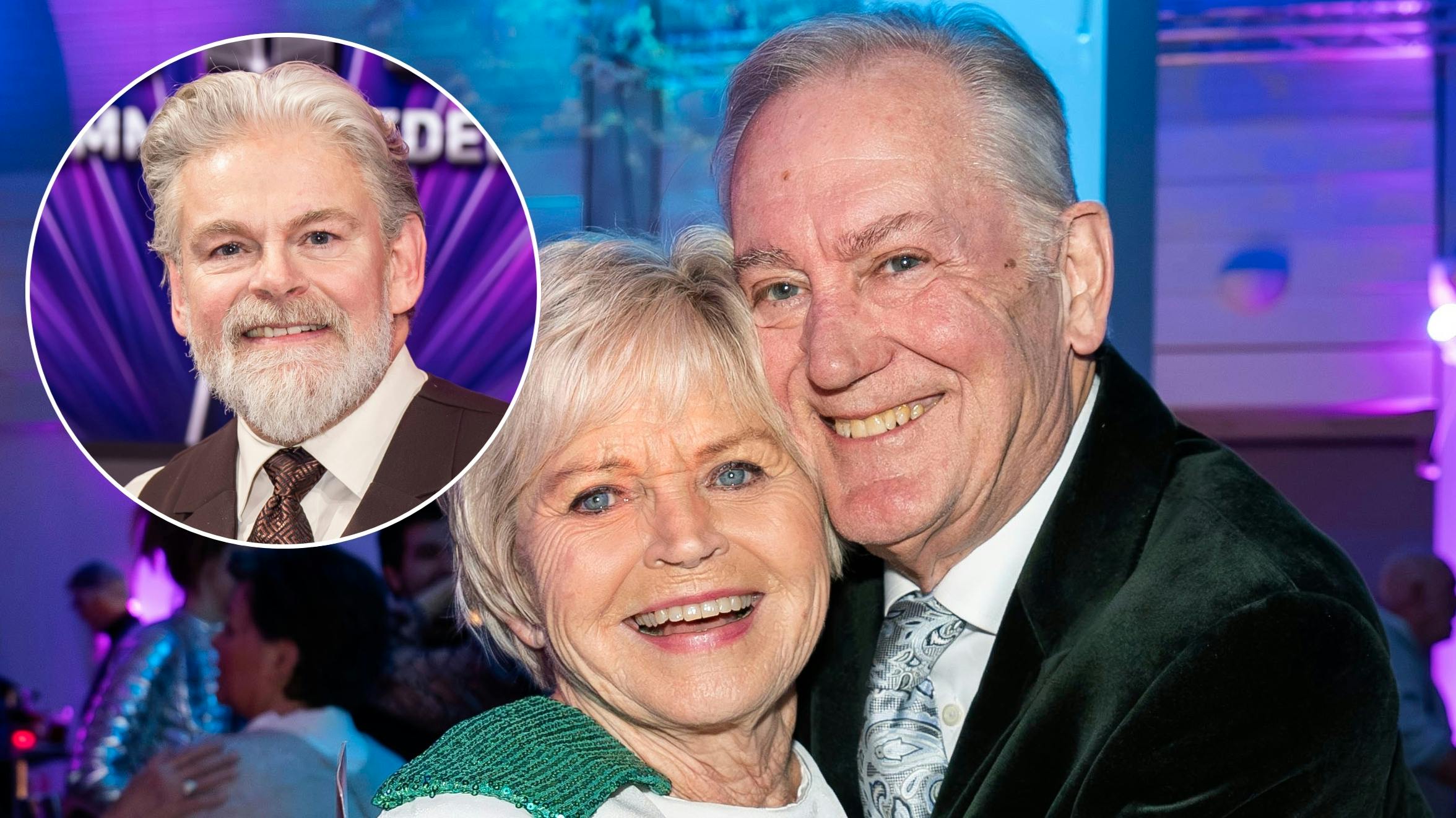 Stig Rossen dukkede pludselig op på storskærmen til Hilda og Keld Heicks afskedskoncert.