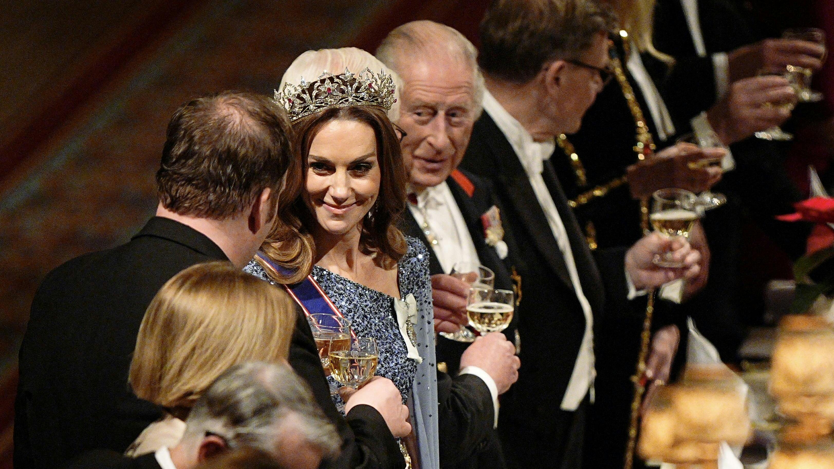 Prinsesse Catherine og kong Charles under det tyske statsbesøg i december 2025.&nbsp;