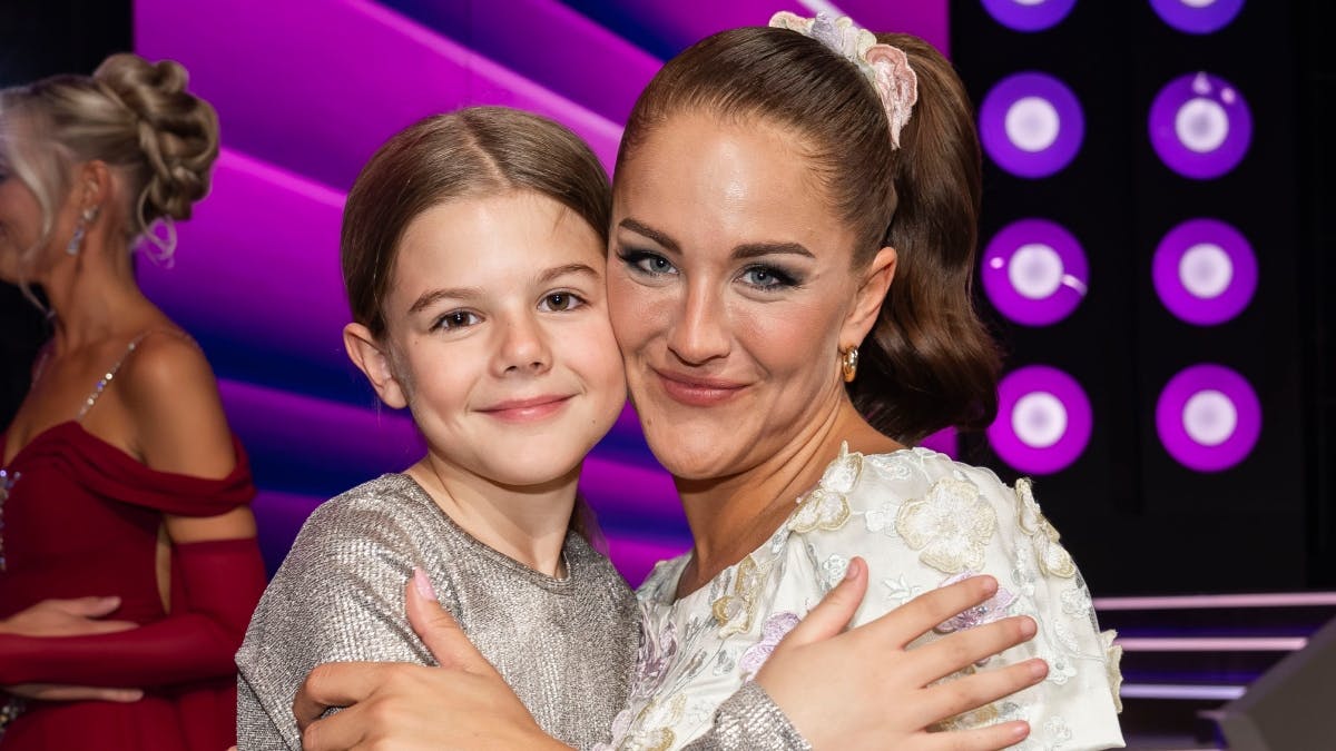 Camilla Dalsgaard med sin datter, Andrea.