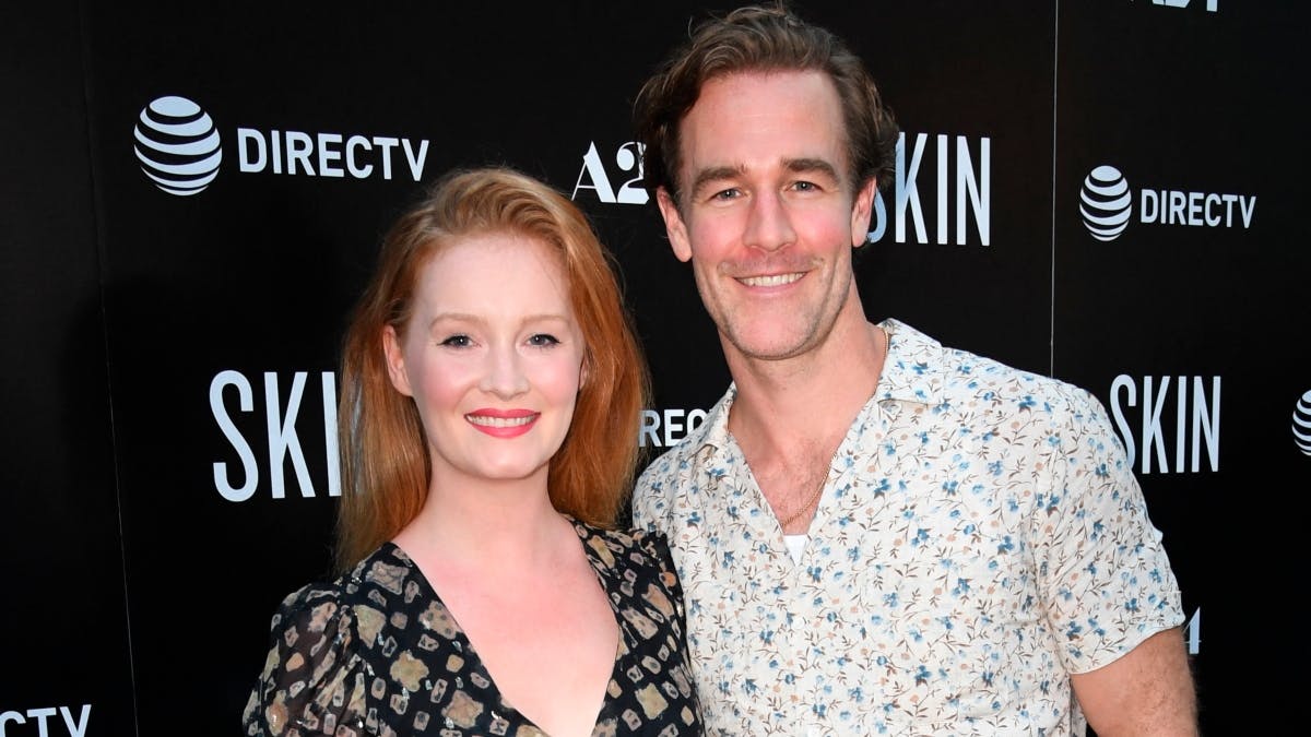 Kimberley og James Van Der Beek i 2019. 