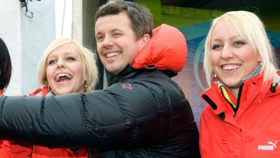 Frederik og Madeleine og denise svingede godt sammen til OL i Vancouver