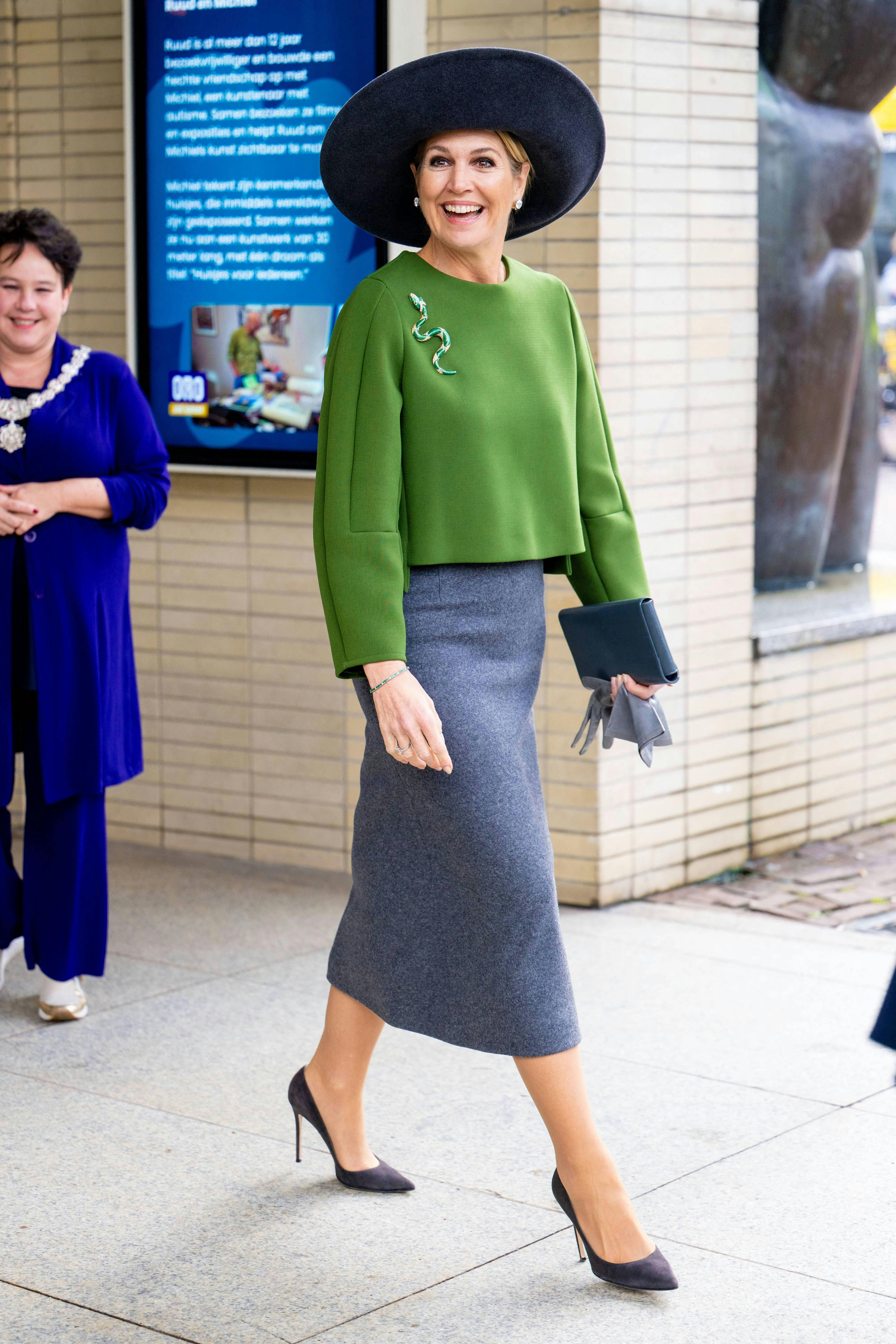 Dronning Maxima var klædt i et outfit fra Natan.