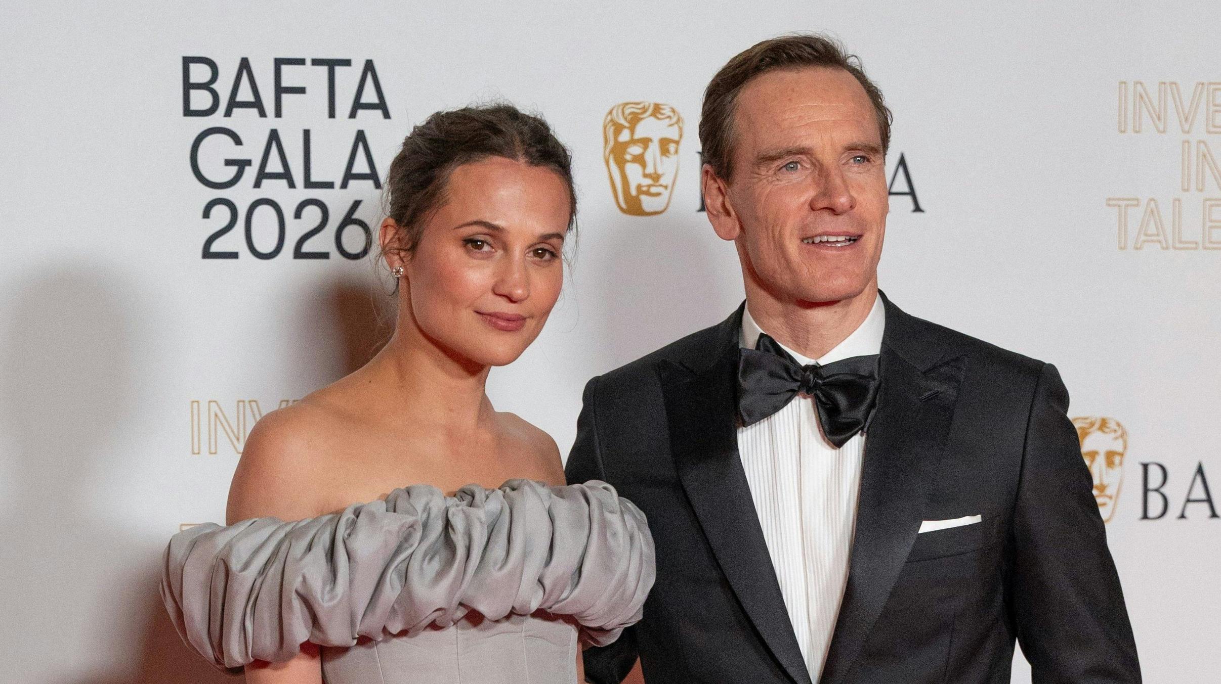 Alicia Vikander og Michael Fassbender på den røde løber.