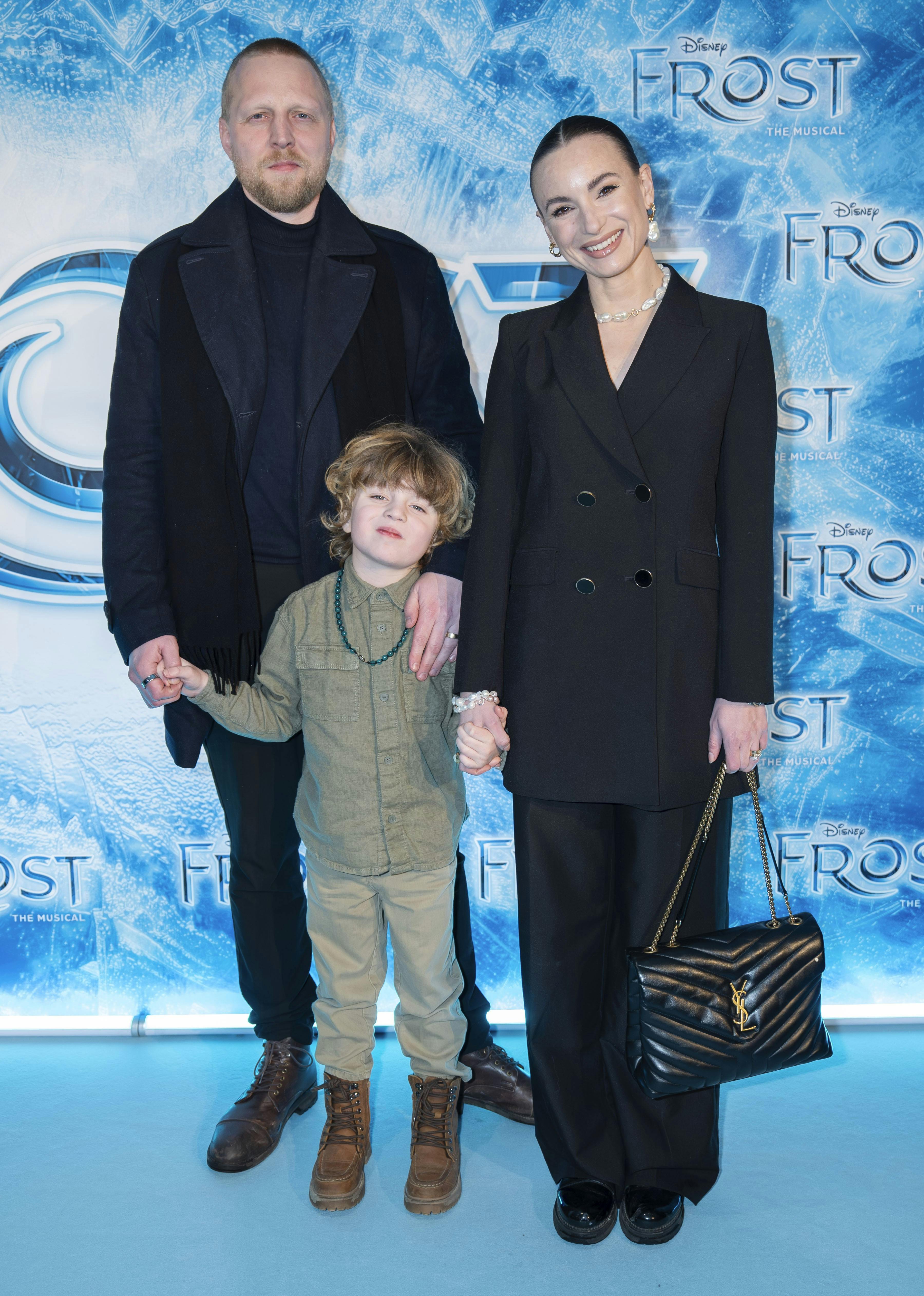 Pelle Emil Hebsgaard, Claudia Rex og sønnen Zacharias.