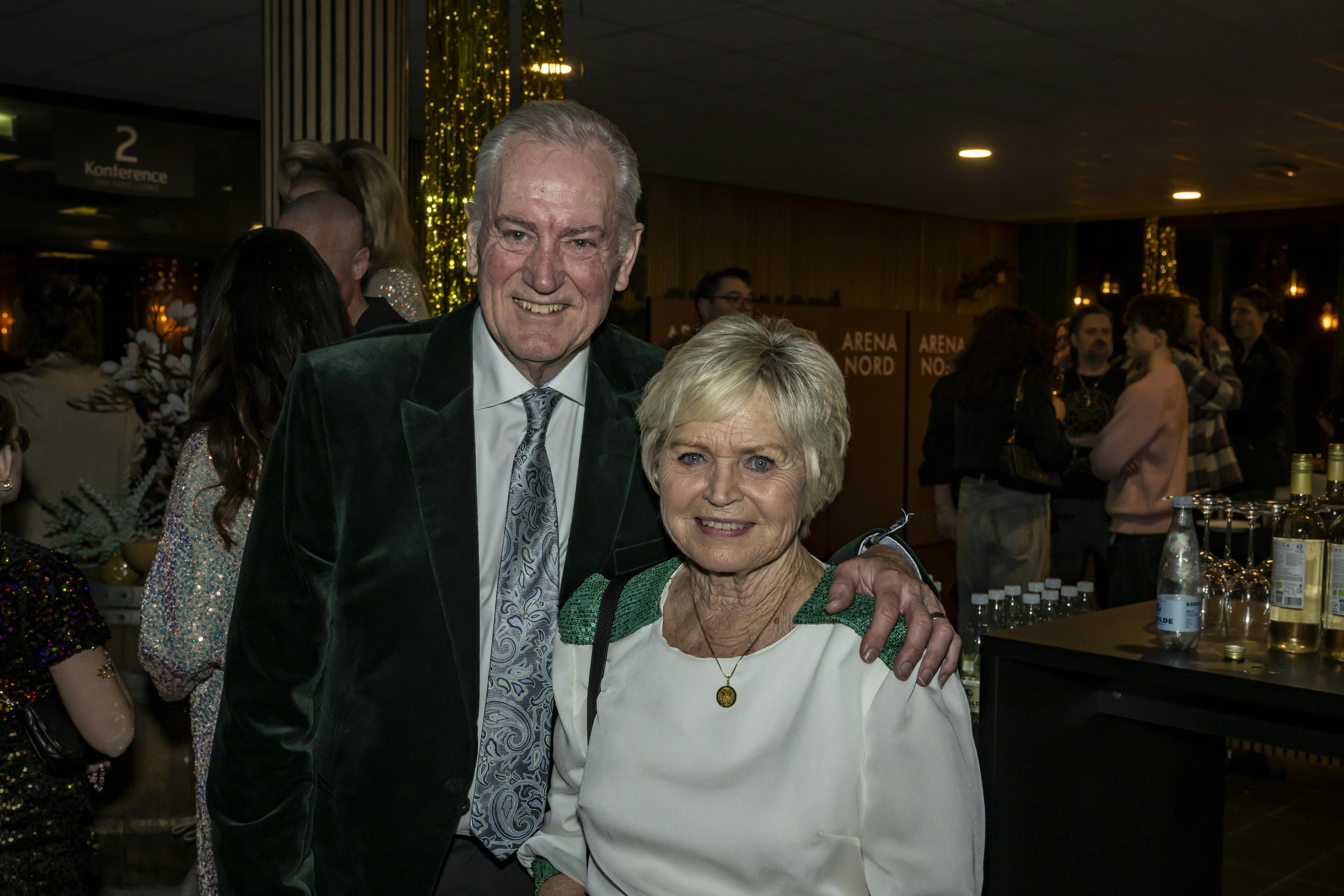 Keld og Hilda til efterfesten ved dansk Melodi Grand Prix.