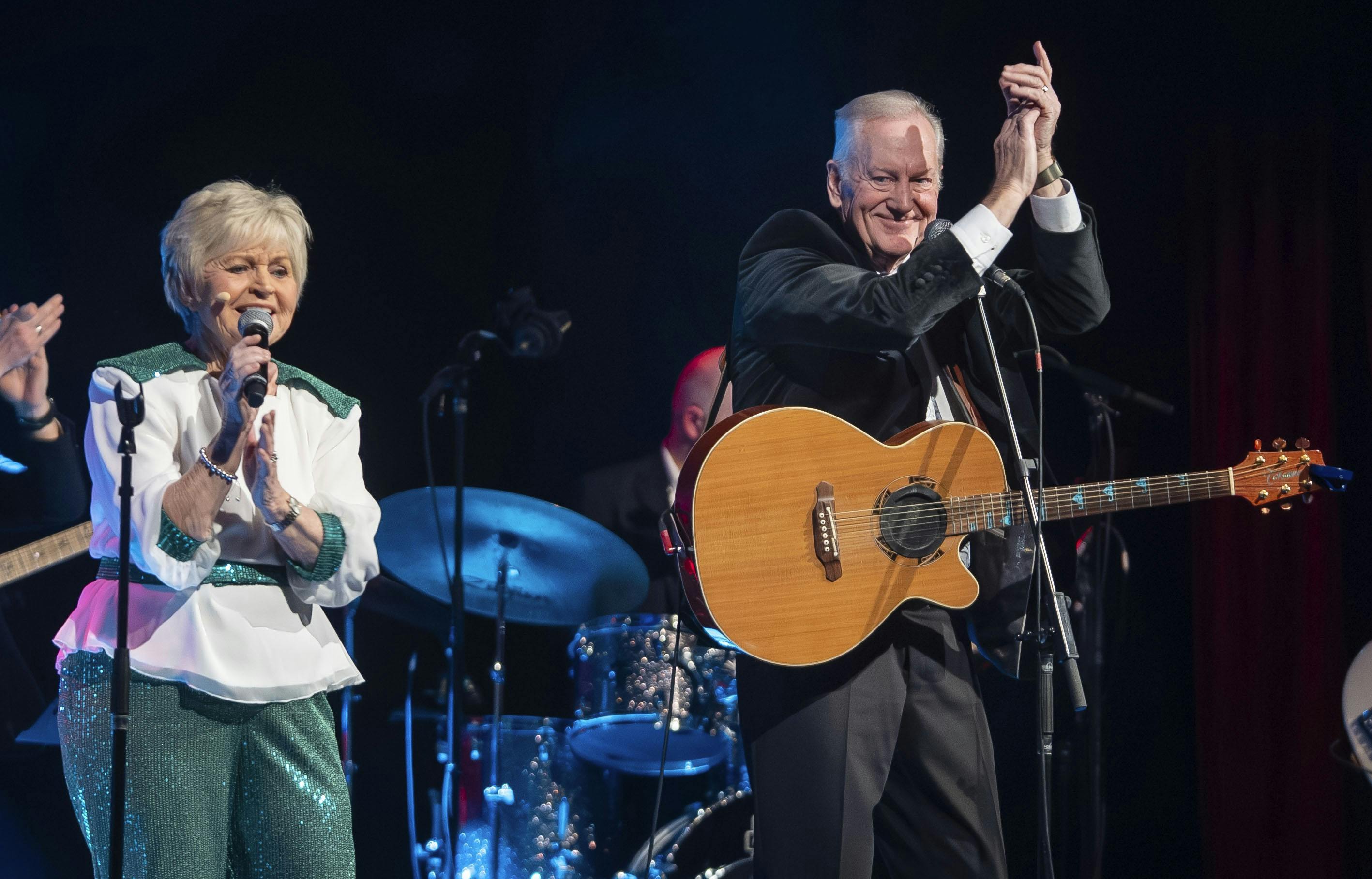 Keld og Hilda under afskedskoncerten i Greve.