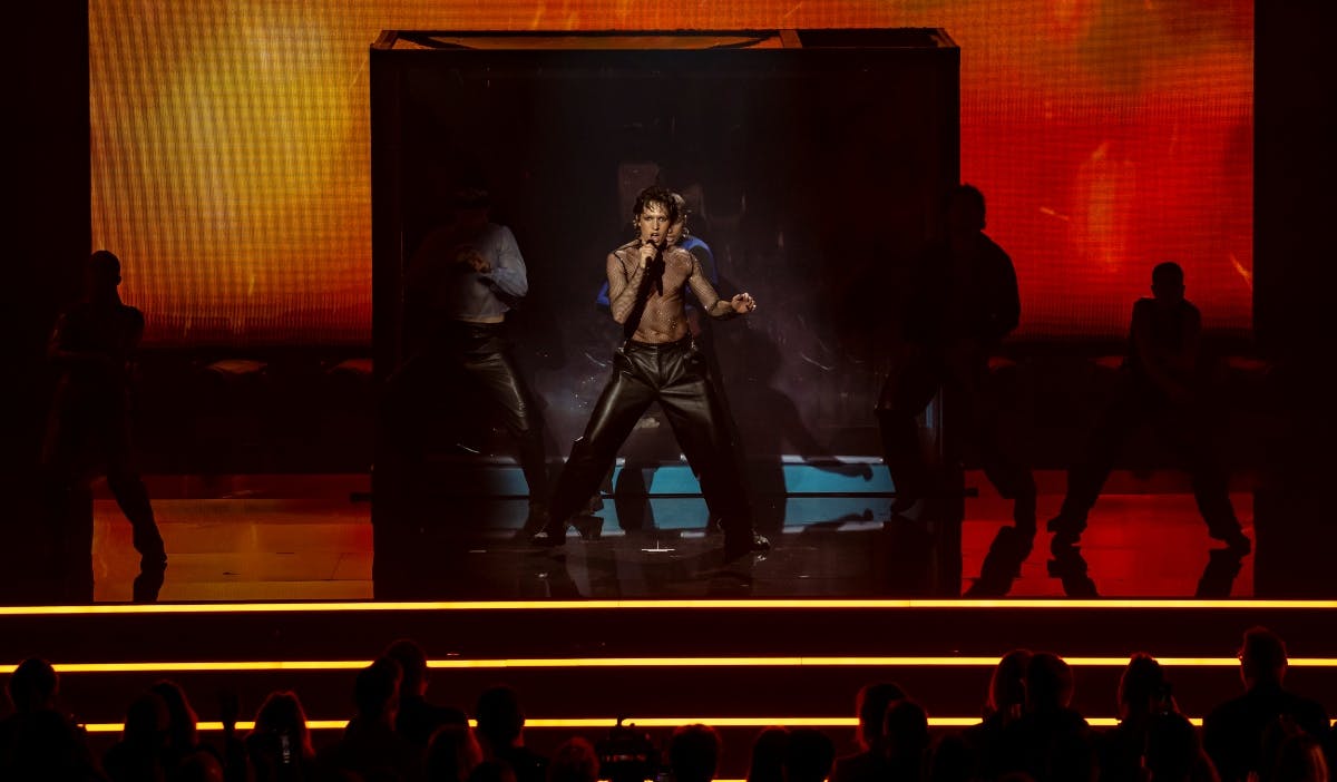 Søren Torpegaard Lund havde gjort noget ekstra ud af sceneshowet. 