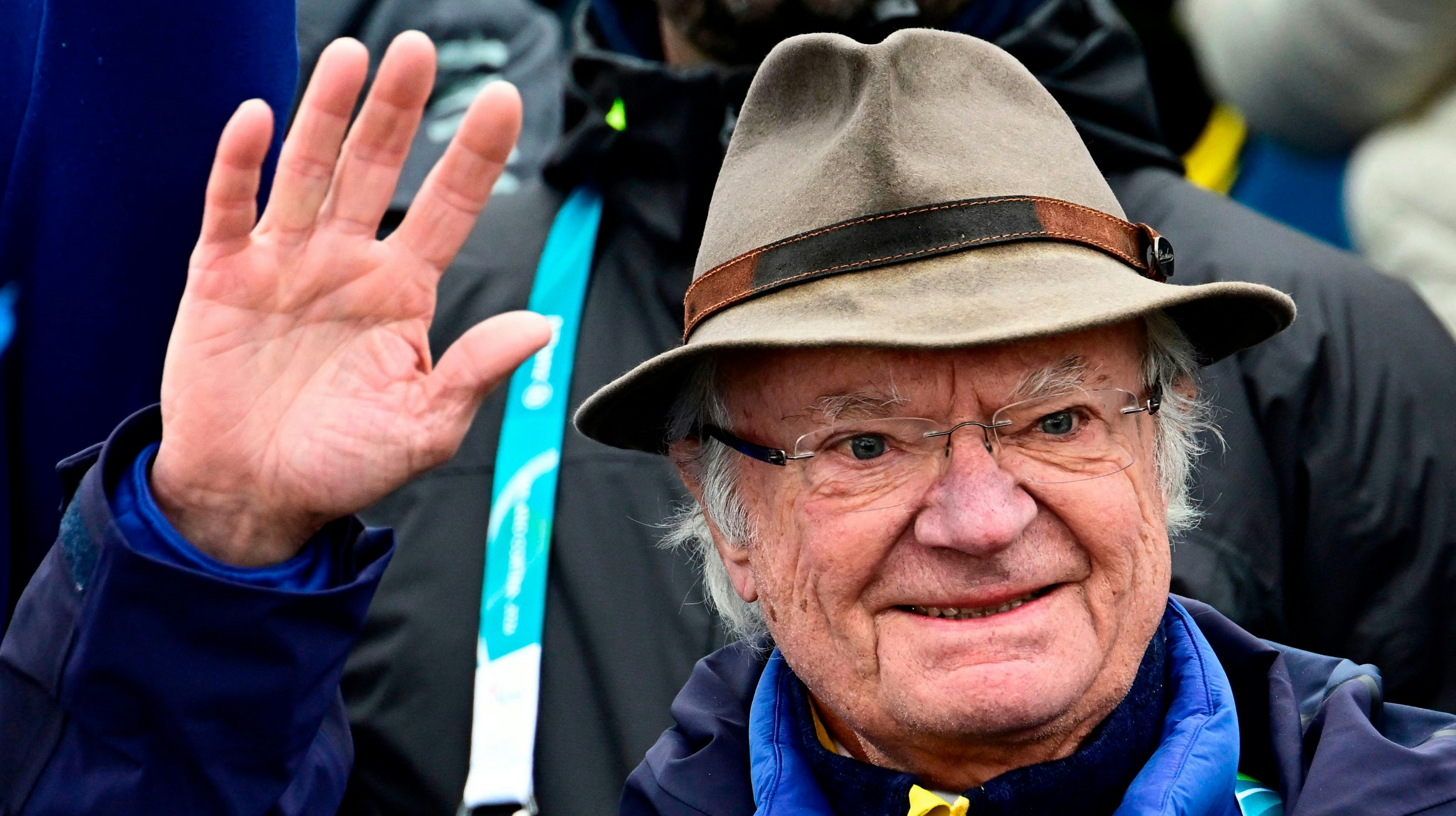 Kong Carl Gustaf har tilbragt flere dage ved vinter-OL.