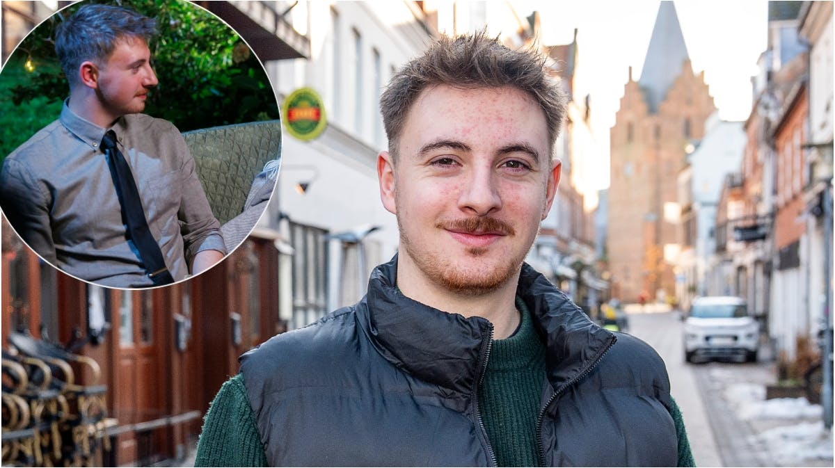 Samuel havde det svært under gallafesten.