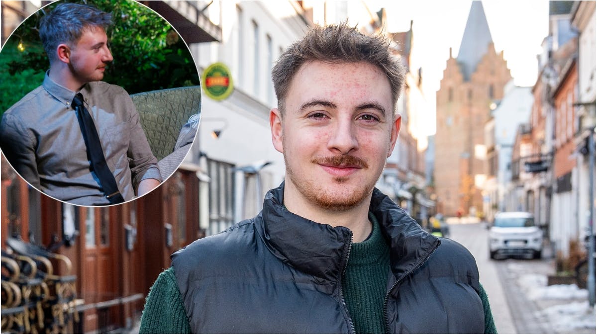 Samuel havde det svært under gallafesten.