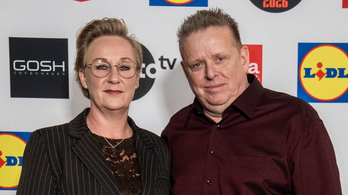 Bo "Lydmand" Brønnum med kæresten Mona.