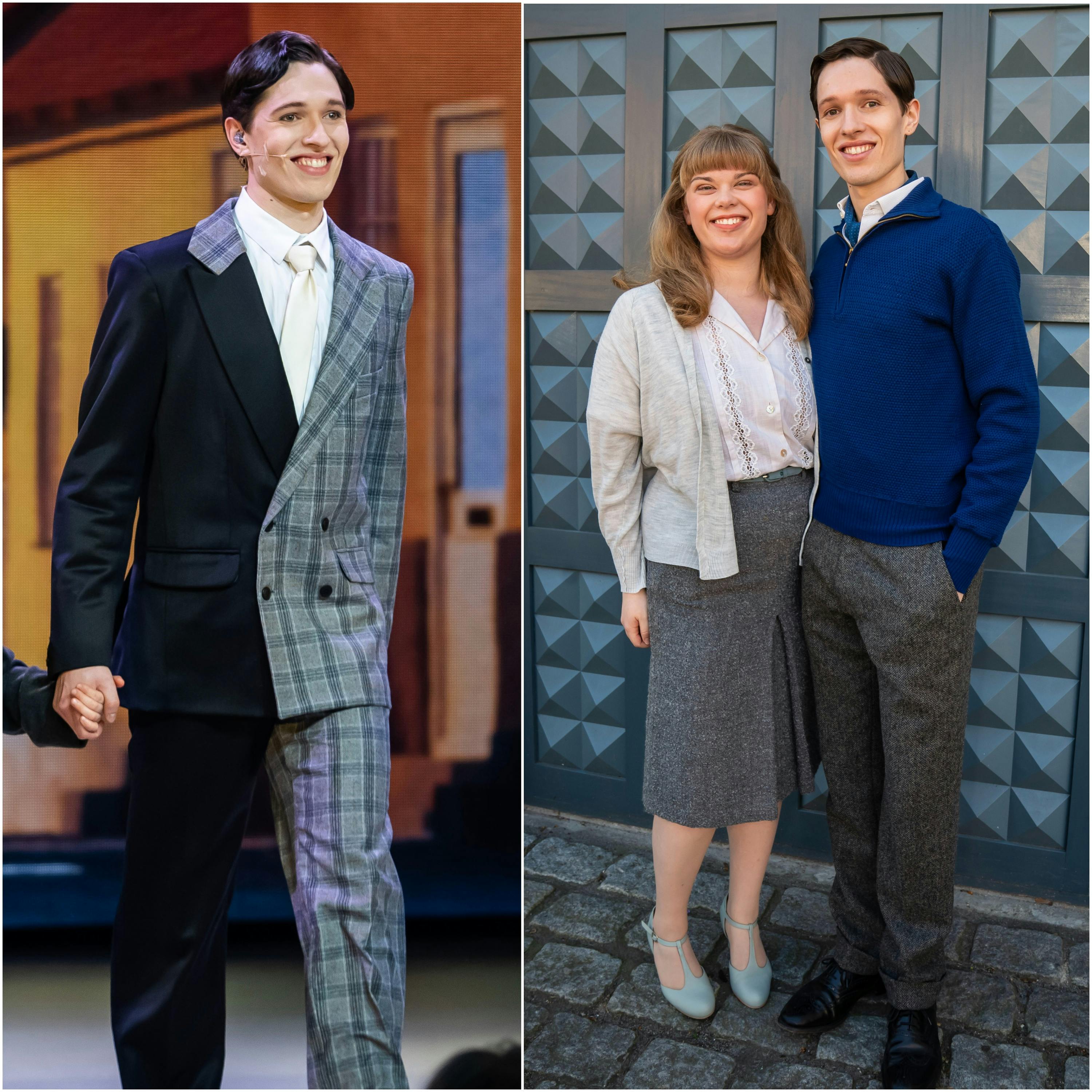 Søren Torpegaard Lund spillede den voksne Daniel i "Matador"-musicalen sidste år. Nanna Rossen spillede Daniels søster, Ellen.