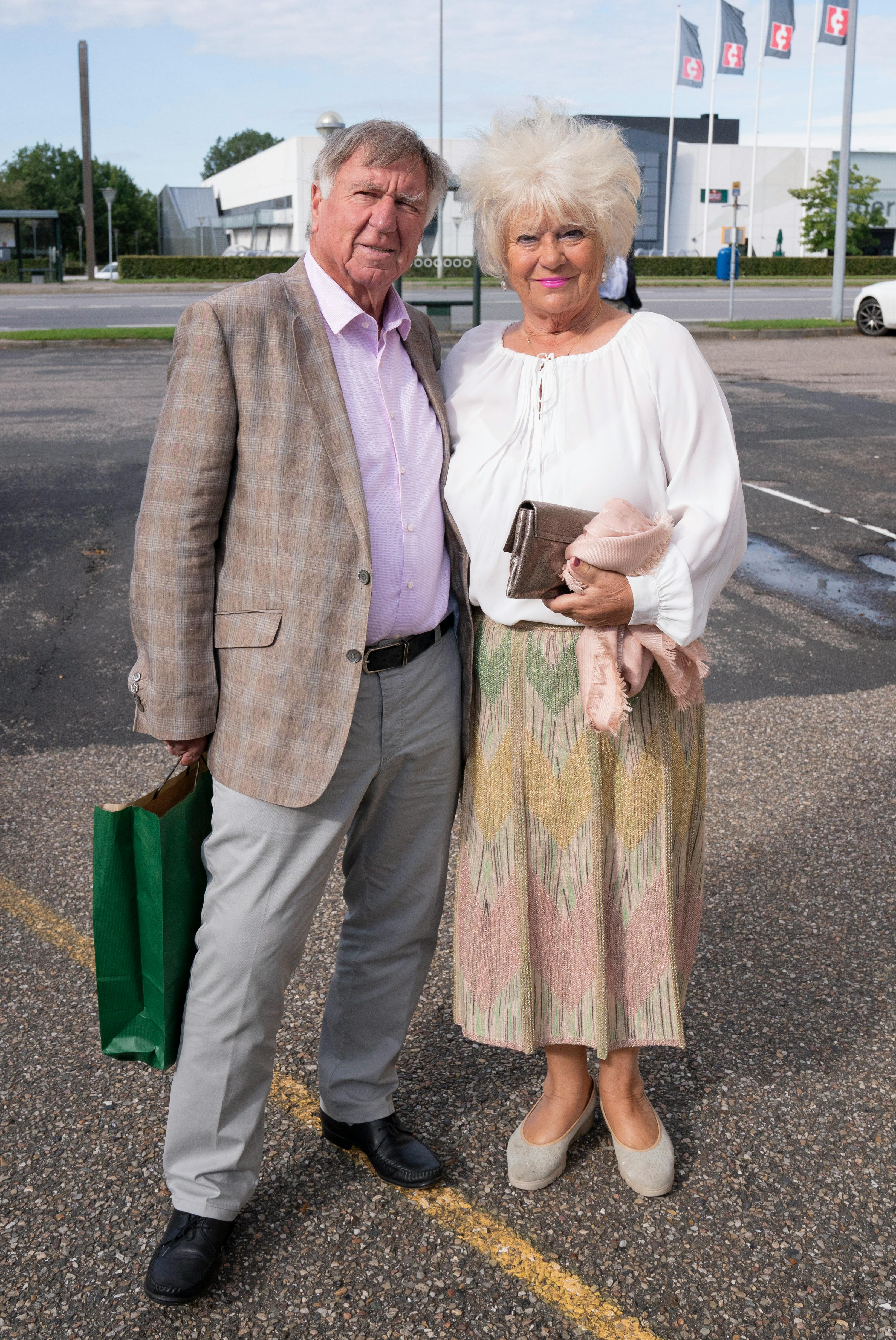 Sepp Piontek med hustruen Gitte, som han blev gift med i 1980.