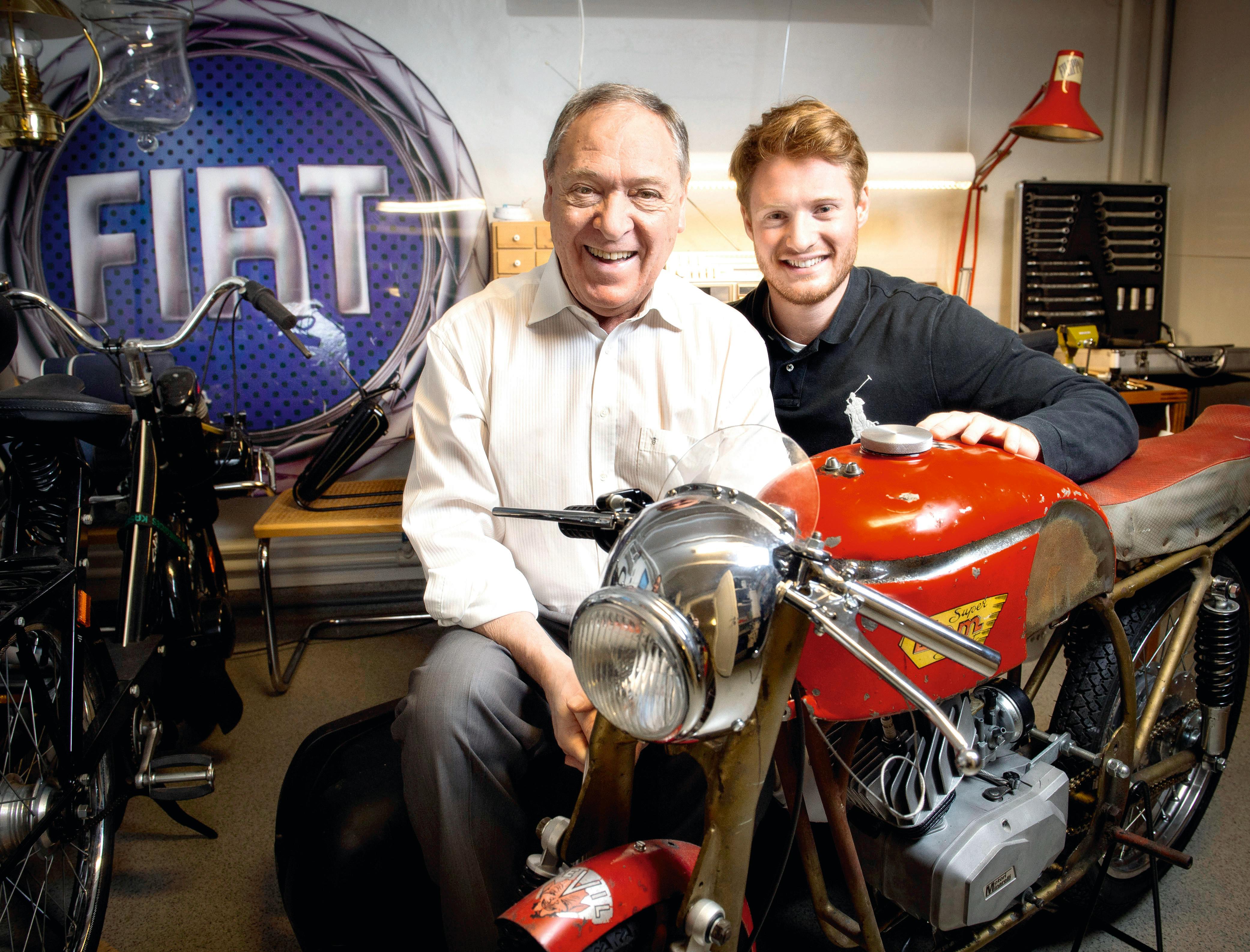 Dario Campeotto og sønnen Filippo.