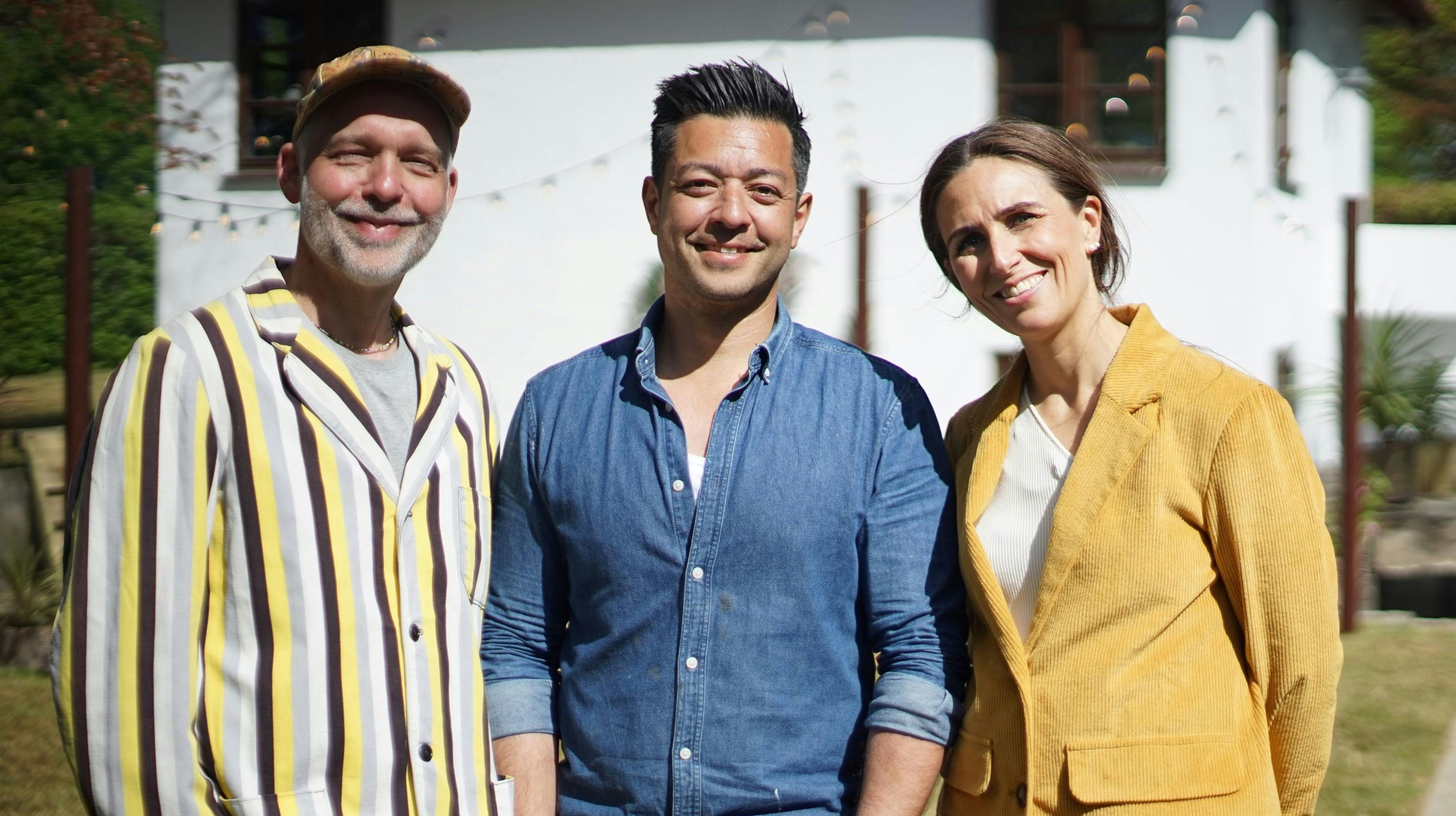 Eksperterne Kalle Thesbjerg, Line Franck og Dennis Lindequist fra "I hus til halsen".