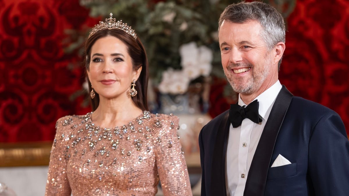 Dronning Mary og kong Frederik er værter for en festlig aften på Christiansborg Slot