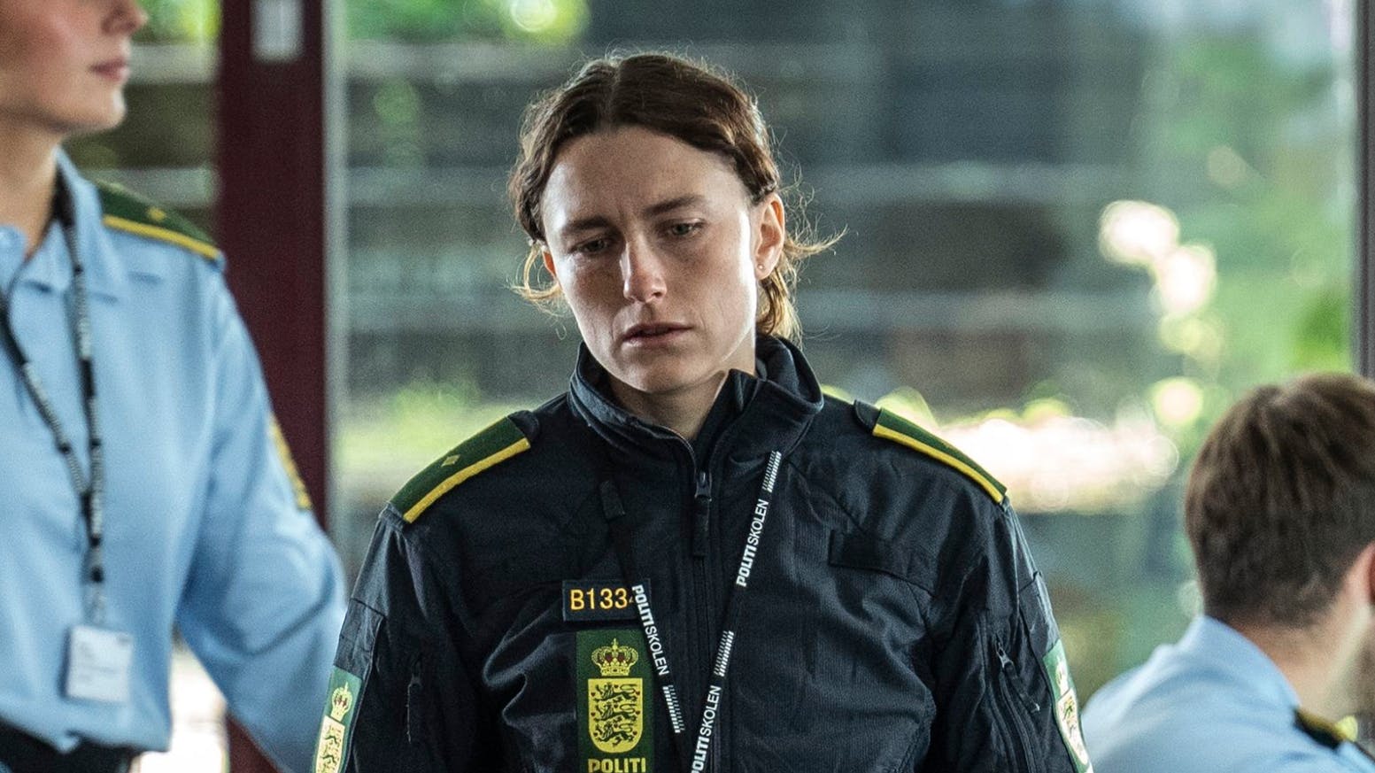 Mathilde Arcel spiller rollen som politieleven Liv i DR-serien ”Uniformen”. 