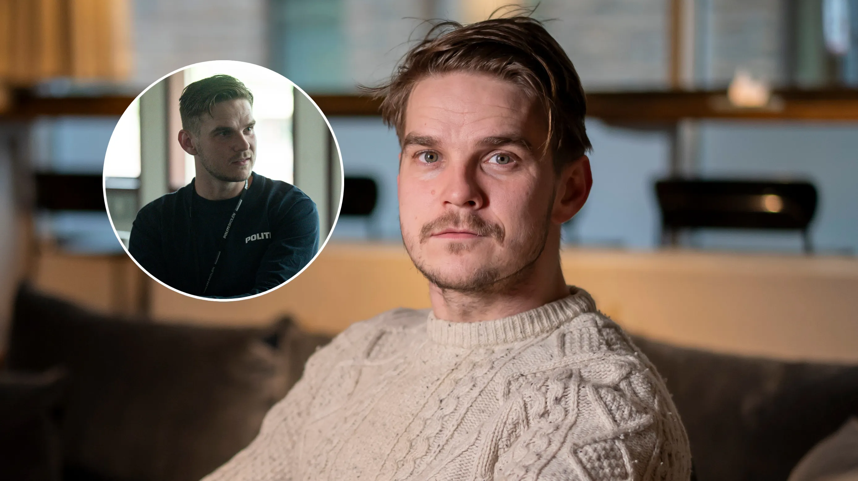 Marco Ilsø spiller politieleven Daniel i DR-serien "Uniformen.