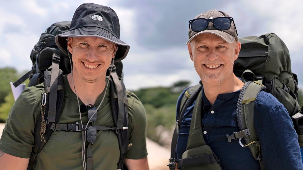 Johannes og Troels Lyby i "Først til verdens ende".