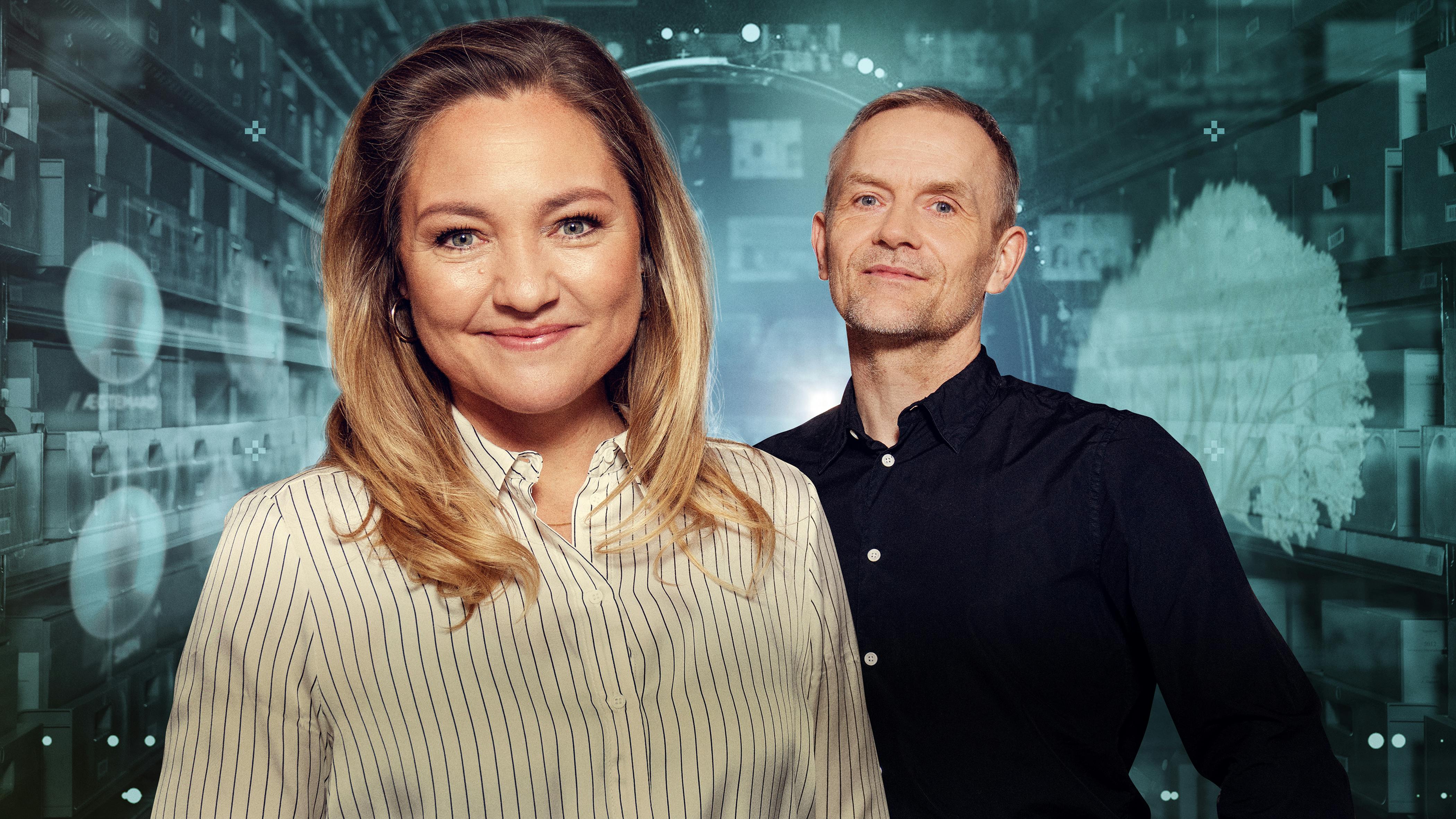 Tv-vært Mette Frisk og arkivar Adam Jon Kronegh er tilbage i bedste sendetid med ny sæson af "Forsvundne arvinger".