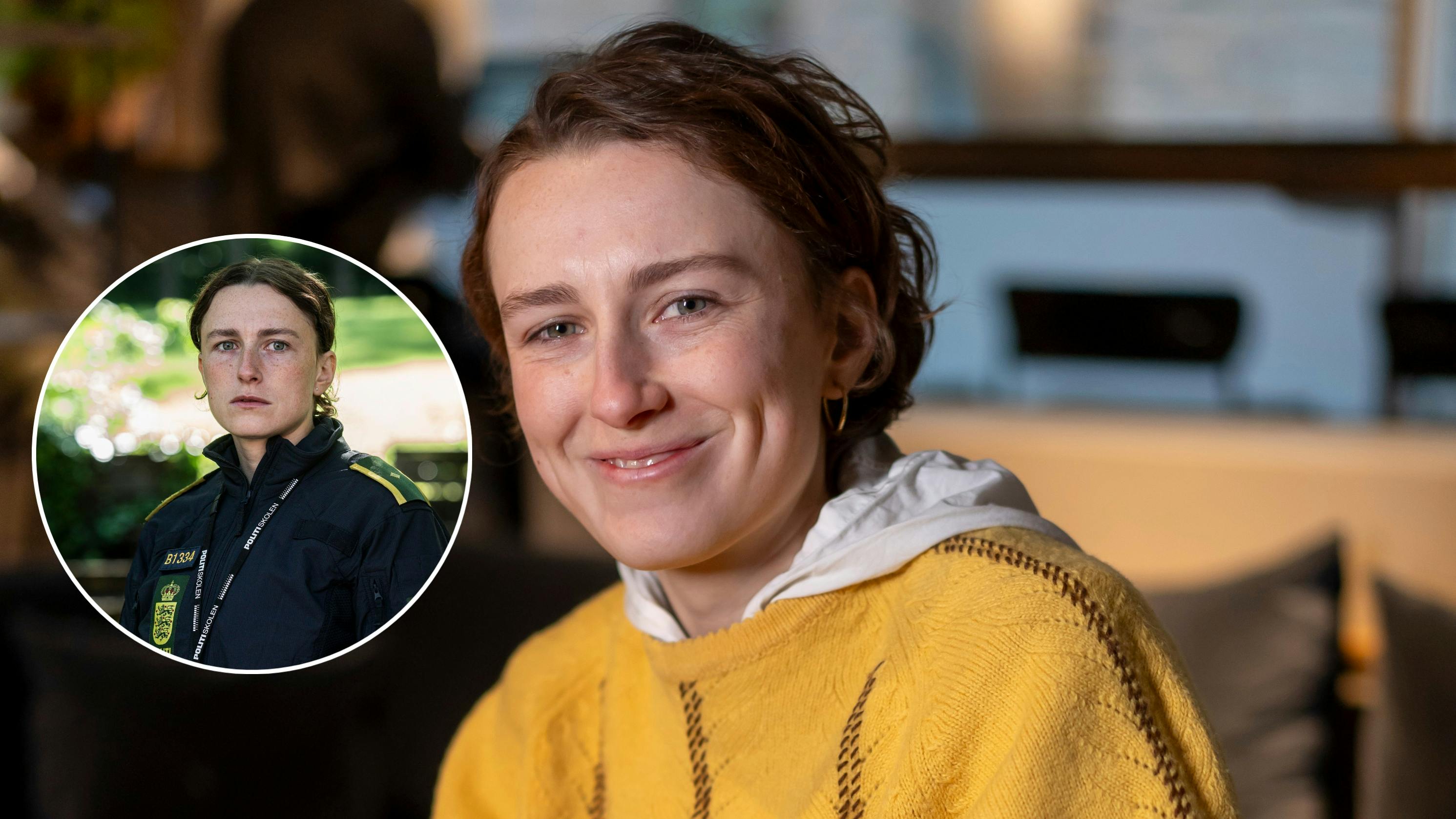 Mathilde Arcel spiller politieleven Liv i DR-serien "Uniformen". 