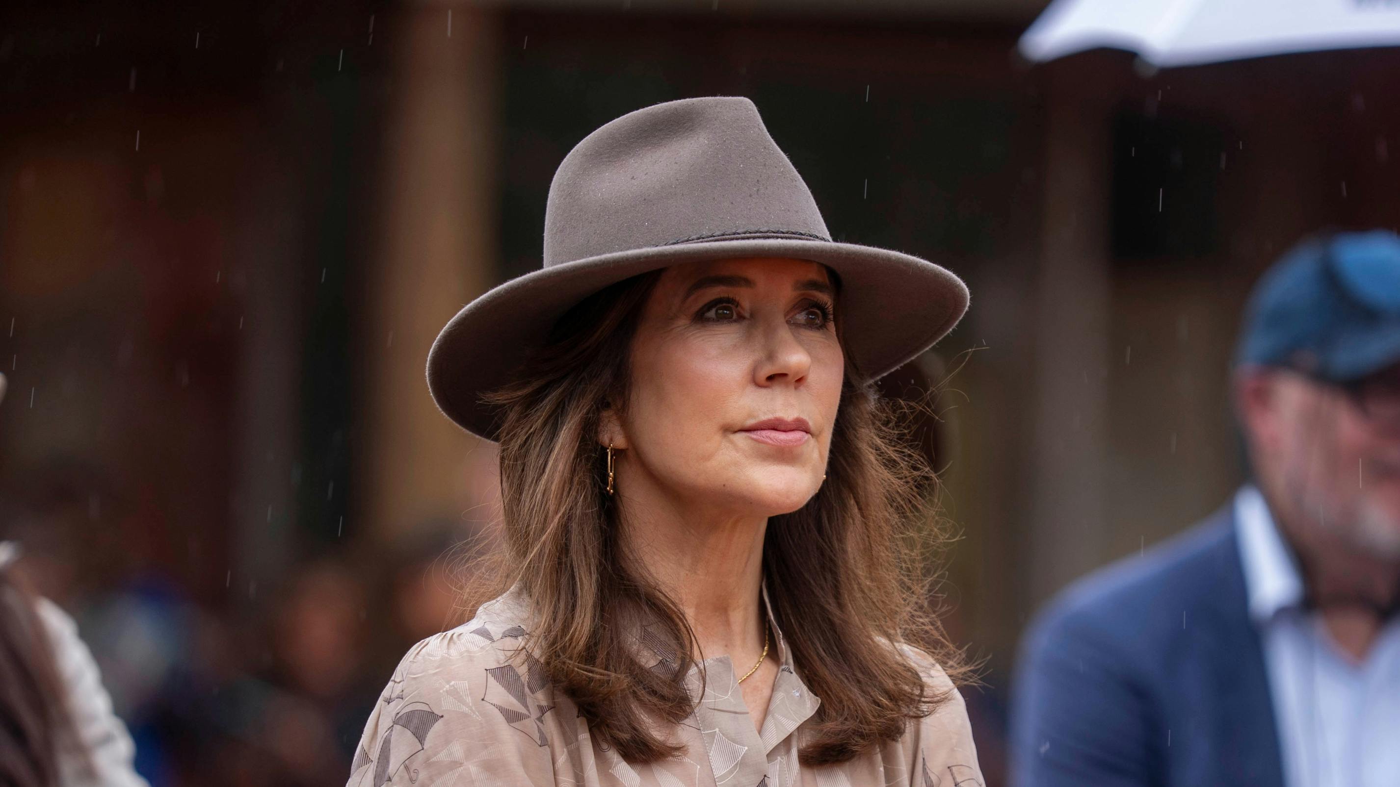 Dronning Mary på førstedagen af statsbesøget i Australien.