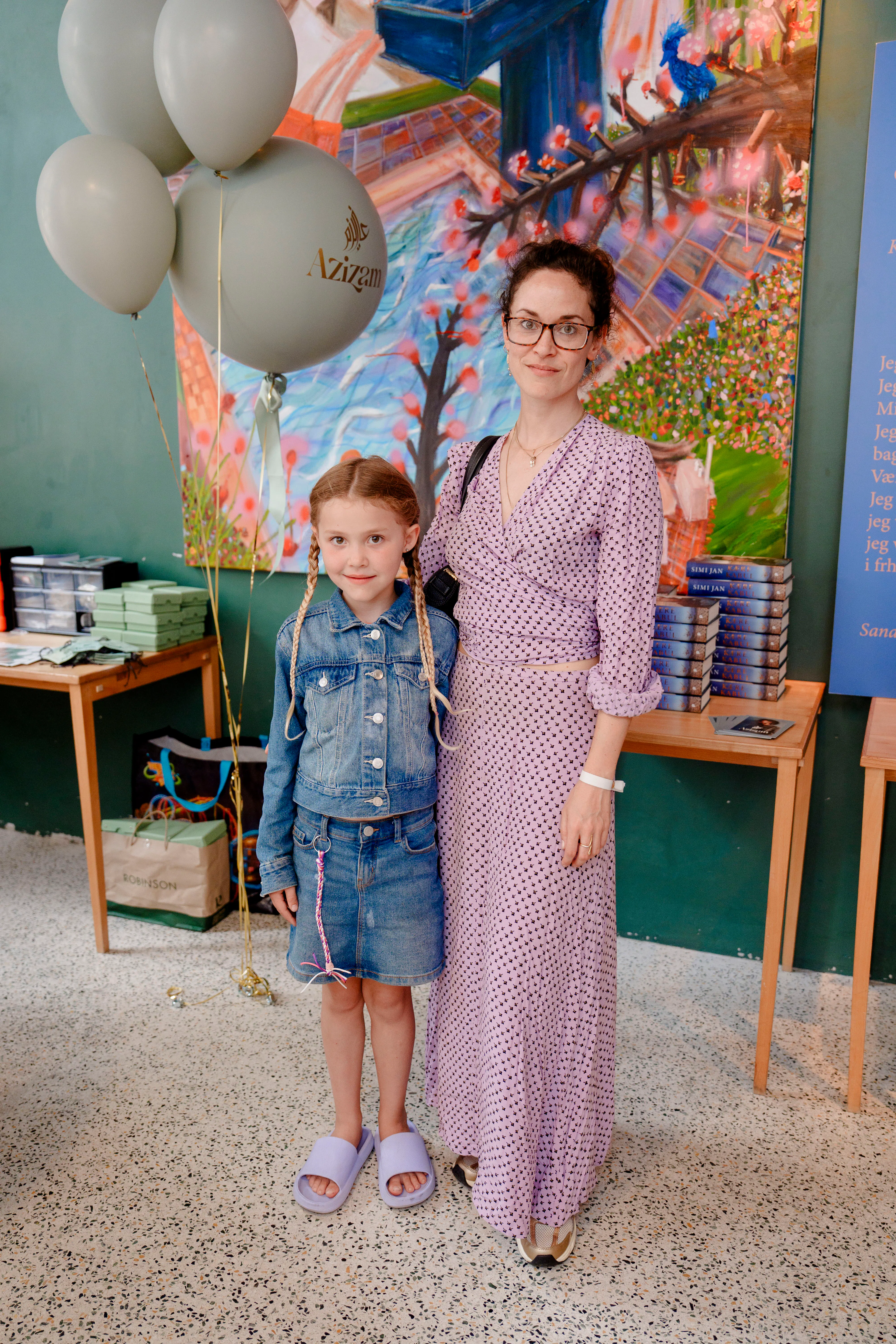 Mathilde Norholt med datteren Polly, som blev født i juli 2017. 