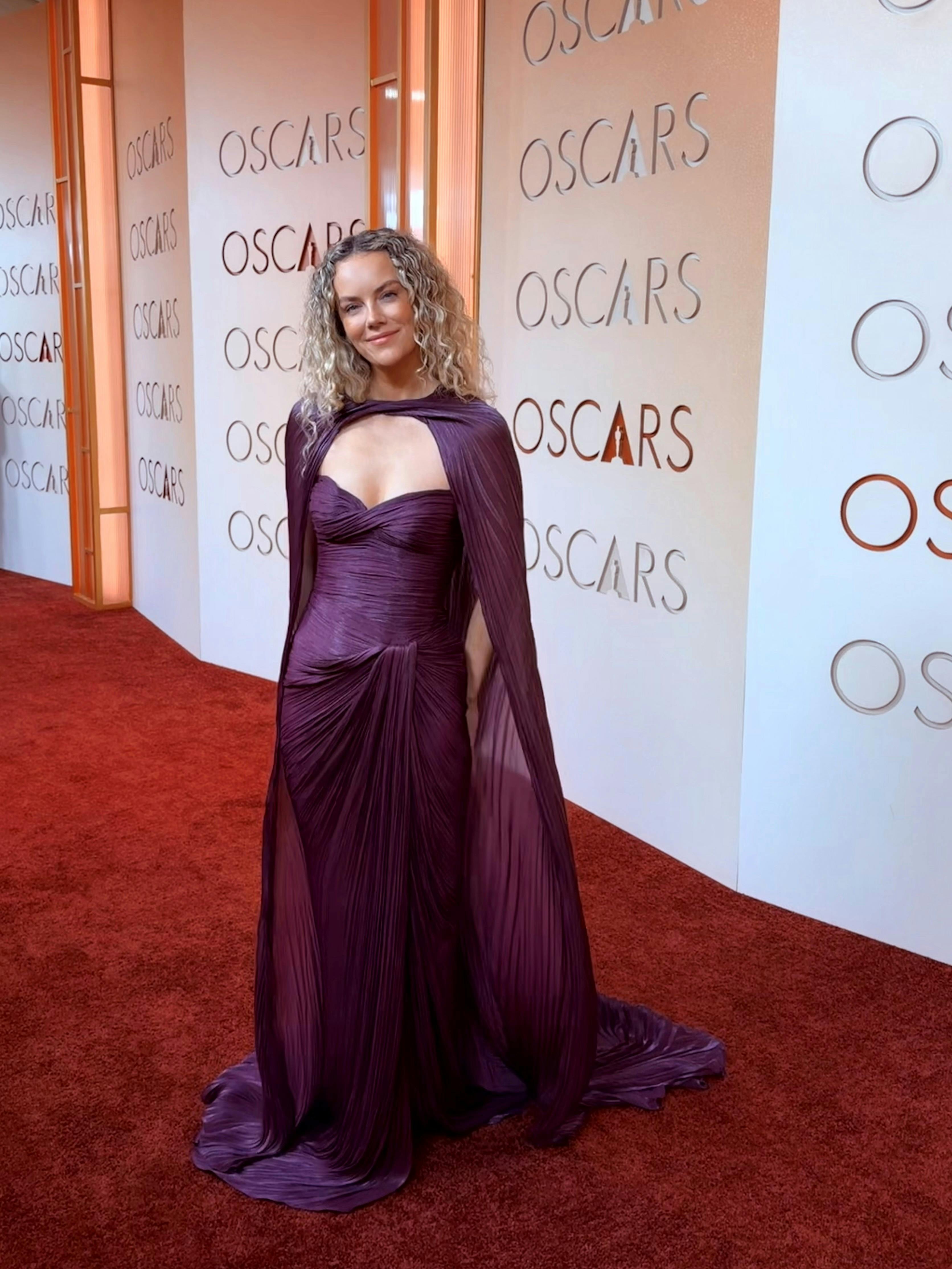 Celina Liv Danielsen havde lånt sin Oscar-kjole. 