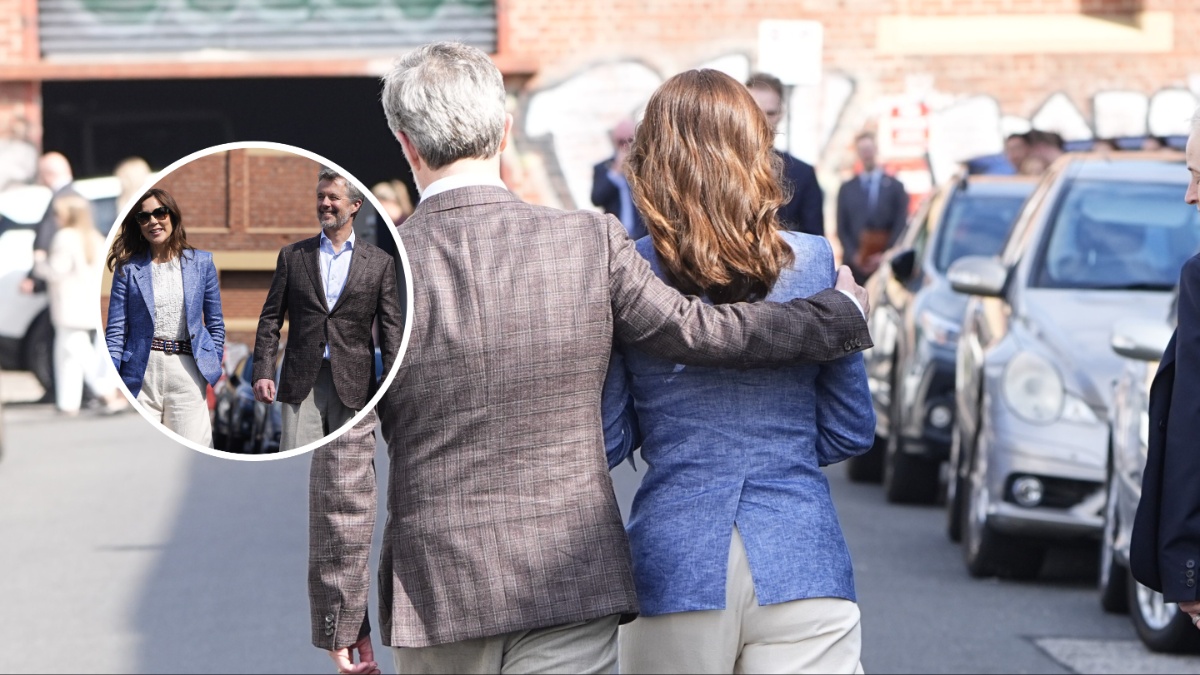 Se kongeparrets kærlige øjeblik i galleriet herover.