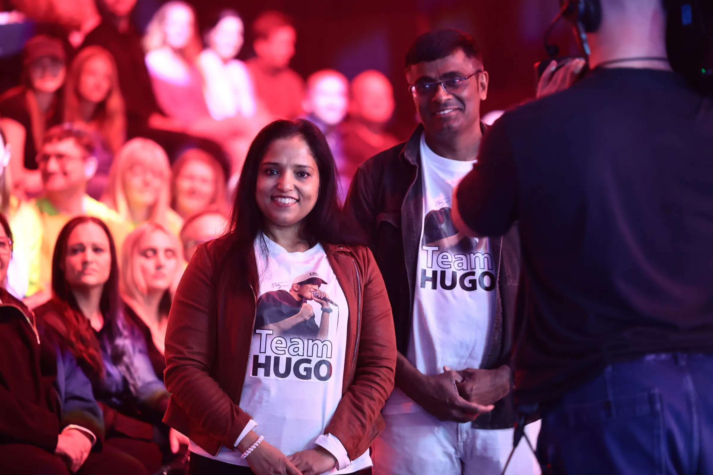 Hugos forældre bakker sønnen  op ved fjerde liveshow.