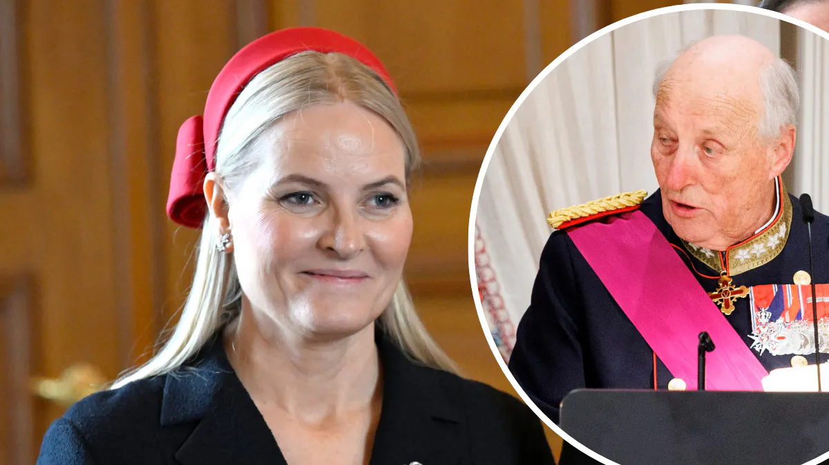 Kronprinsesse Mette-Marit var der ikke: Det sagde kong Harald om hende til gallamiddagen | BILLED-BLADET