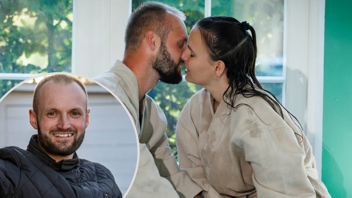Ikke alt gik som planlagt, da Christian og Terese havde deres første kys på  tv | BILLED-BLADET