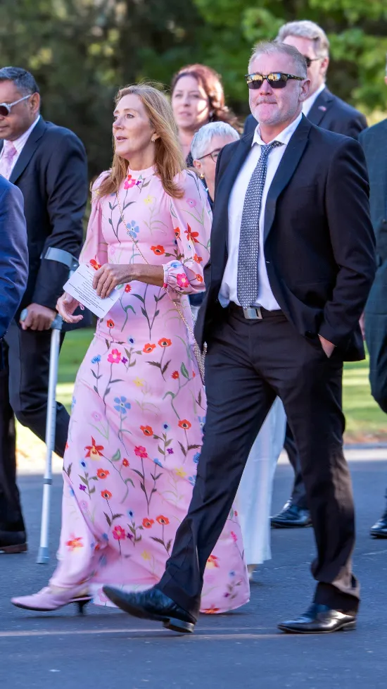 Patricia og Scott Bailey var til State Reception sammen med dronning Mary på Tasmanien den 19. marts.