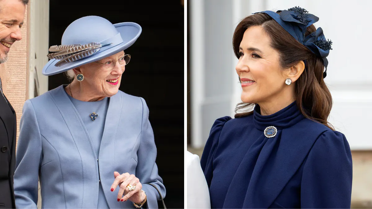Dronning Mary gør som Margrethe: Bar arvesmykke til familiefest |  BILLED-BLADET