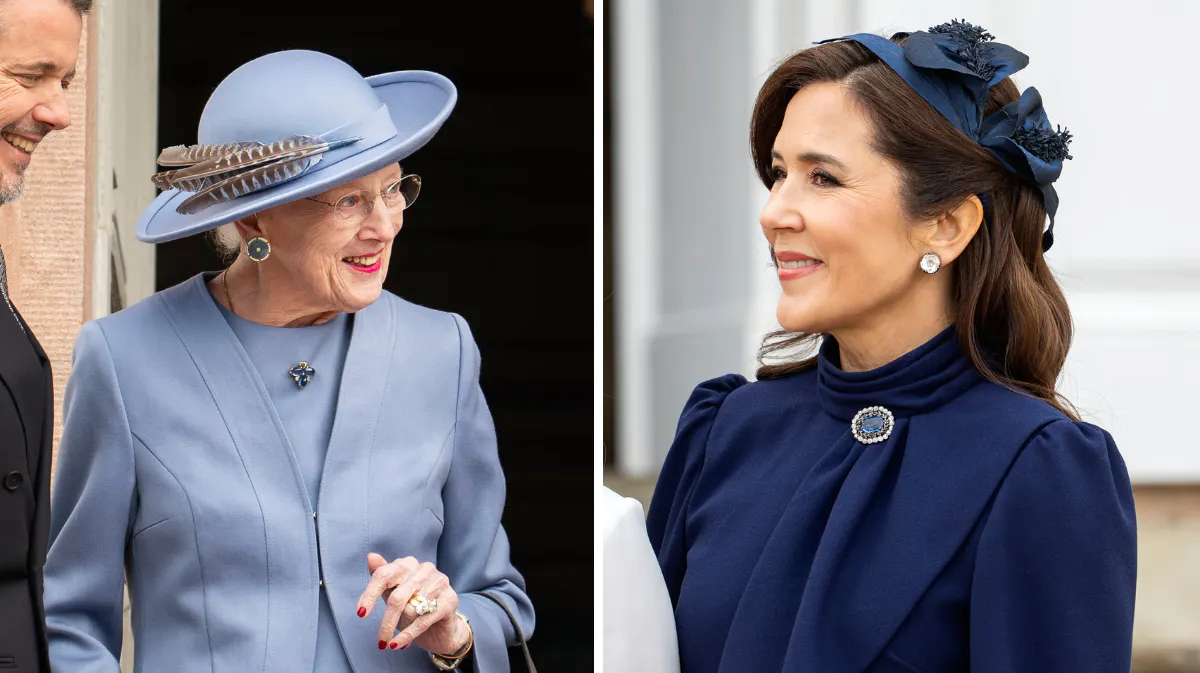 Dronning Mary gør som Margrethe: Bar arvesmykke til familiefest | BILLED-BLADET