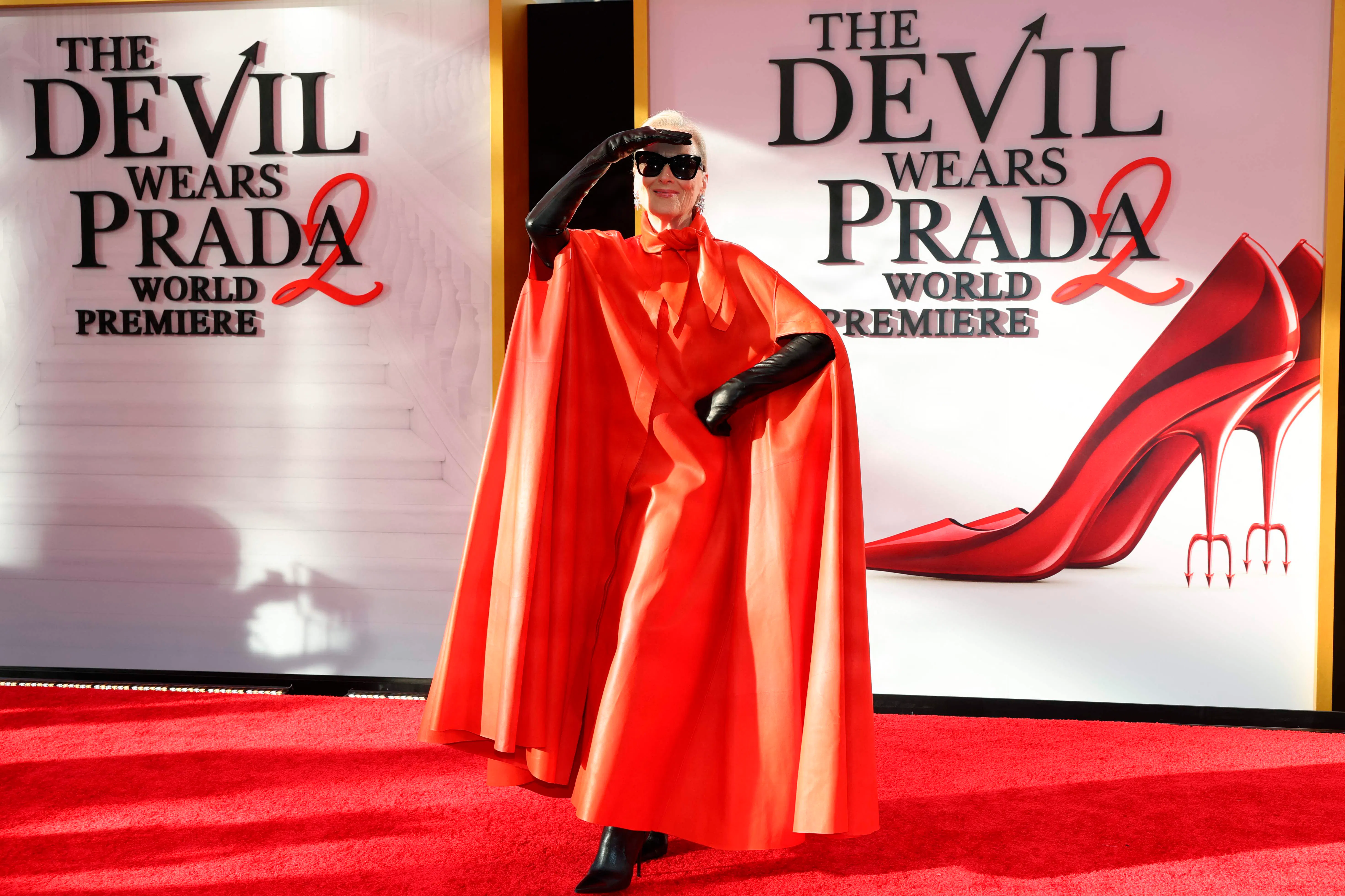 Meryl Streep havde ikke sparet på dramatikken, da hun skulle vælge sit outfit til premieren på "The Devil Wears Prada 2".