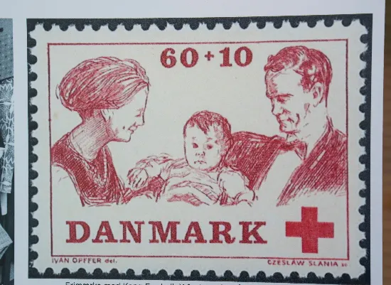 Dette Røde Kors-frimærke fangede kong Frederiks opmærksomhed.