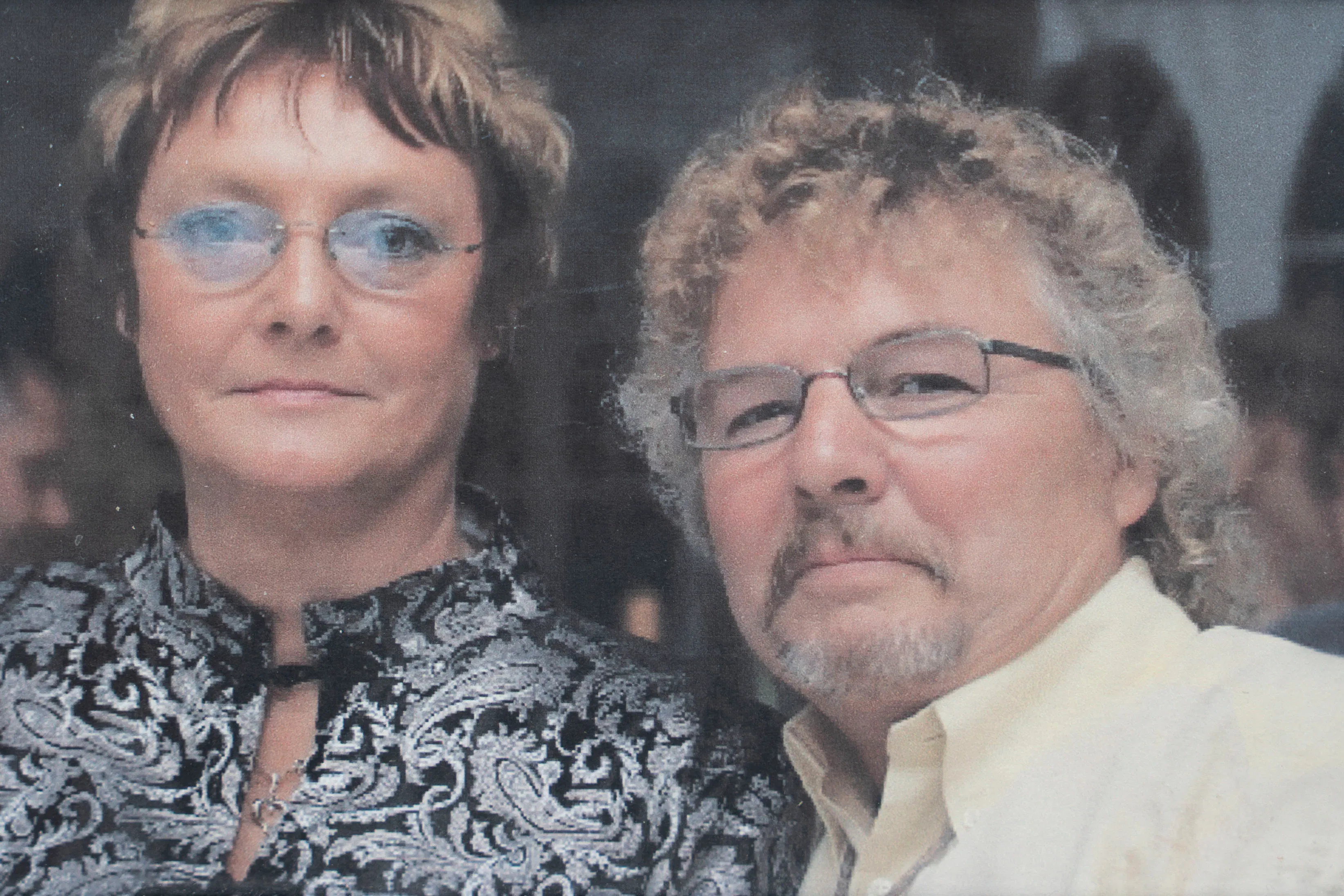 Flemming og hustruen Susanne. Hun døde i 2014, og han har været alene lige siden.