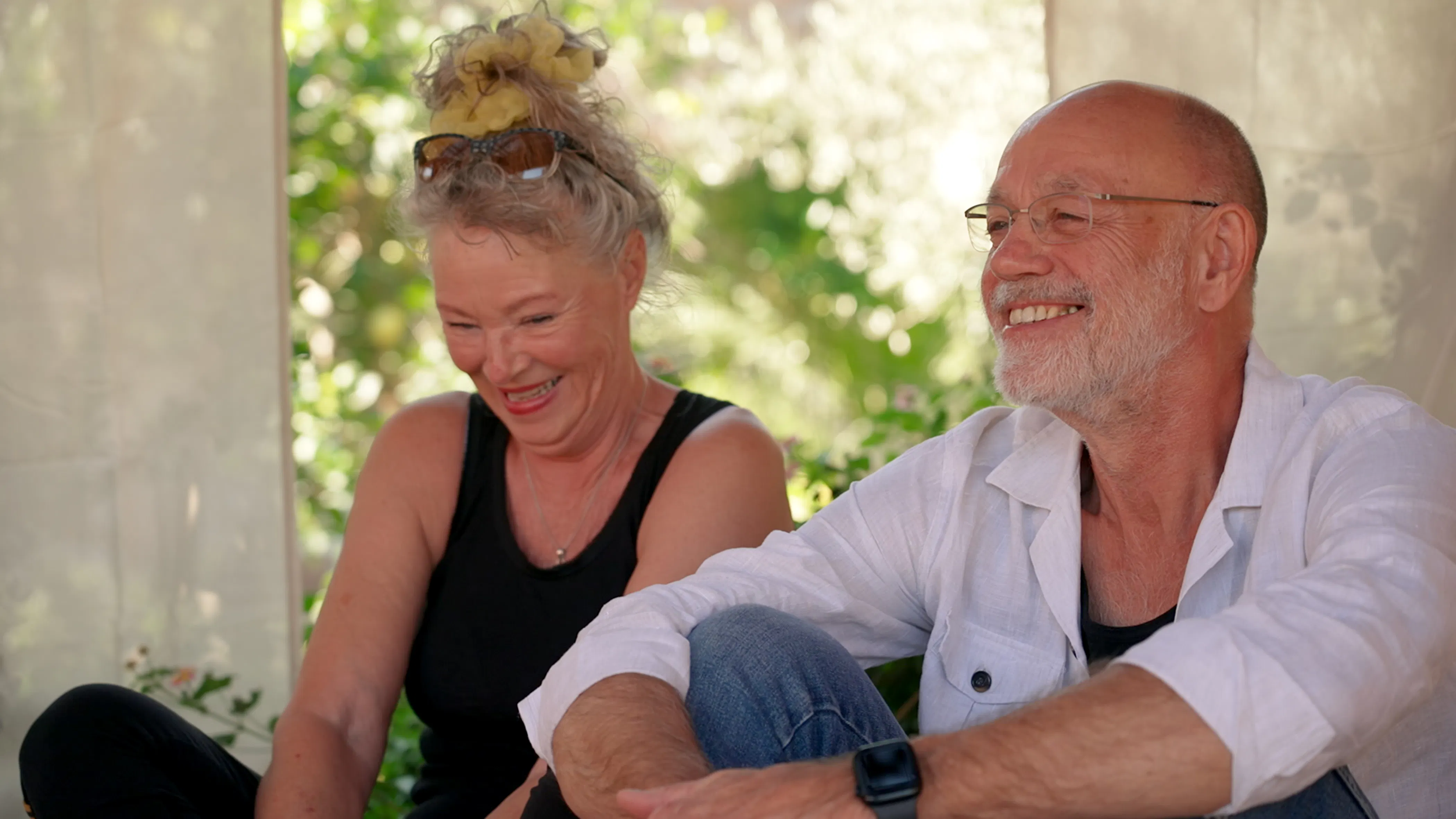 Annette og Keld var en tur i hytten i sjette afsnit af "Hotel Romantik". 