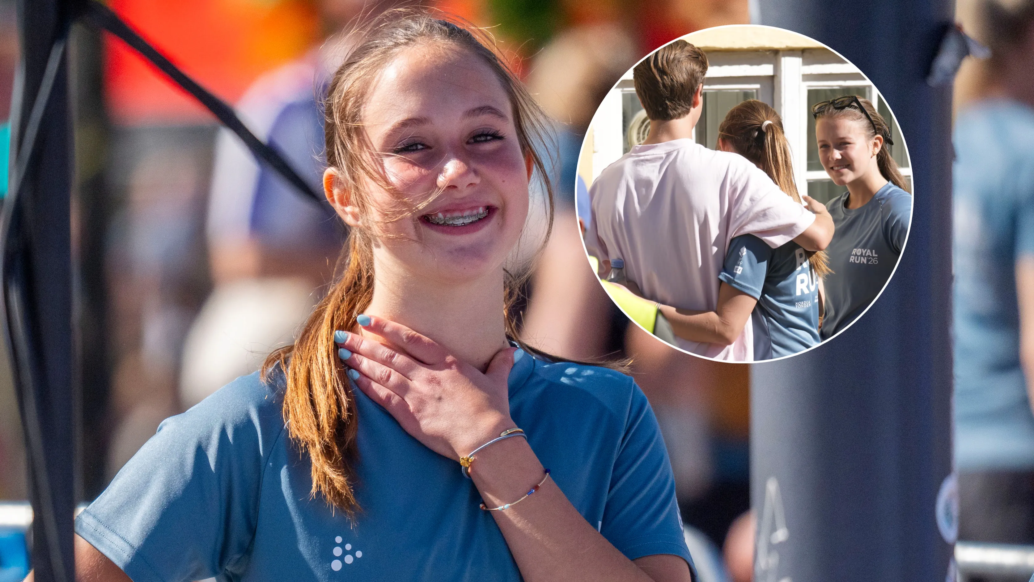 Vincent og Isabella stod klar med kram til Josephine: Se de søde ...