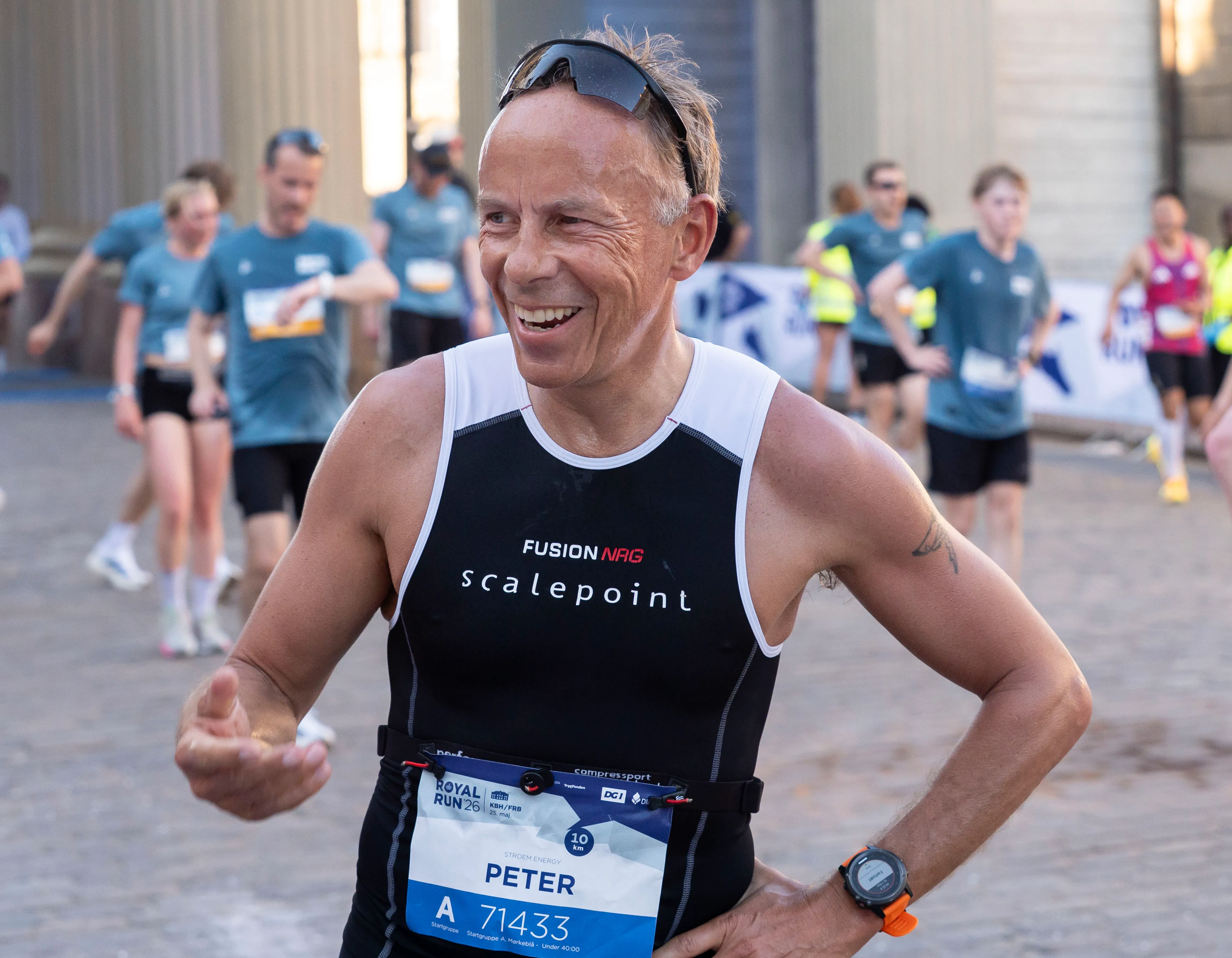 Peter Heering var blandt de mange tusinde, der mandag deltog i Royal Run.