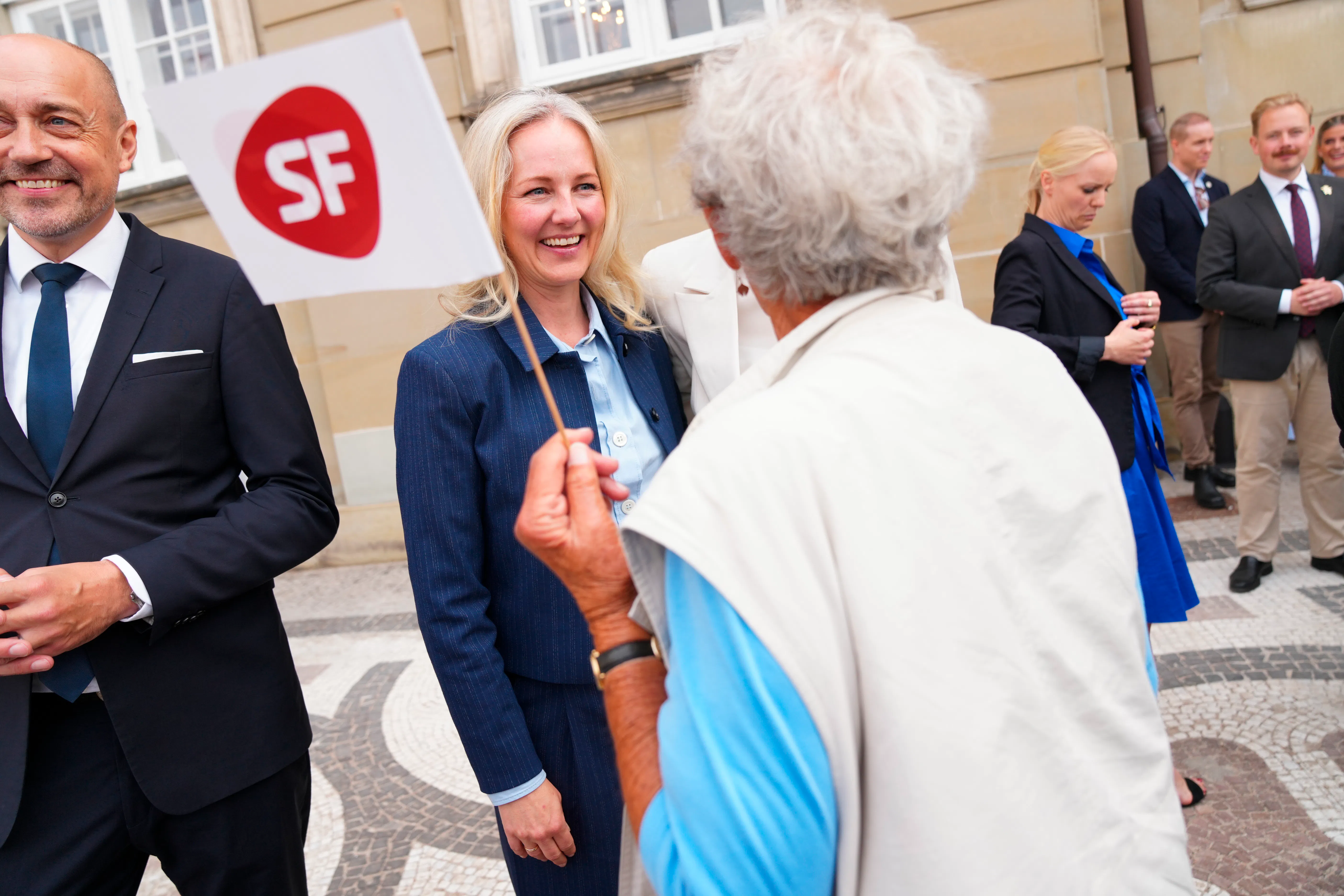 Der var store smil fra både mor og datter.