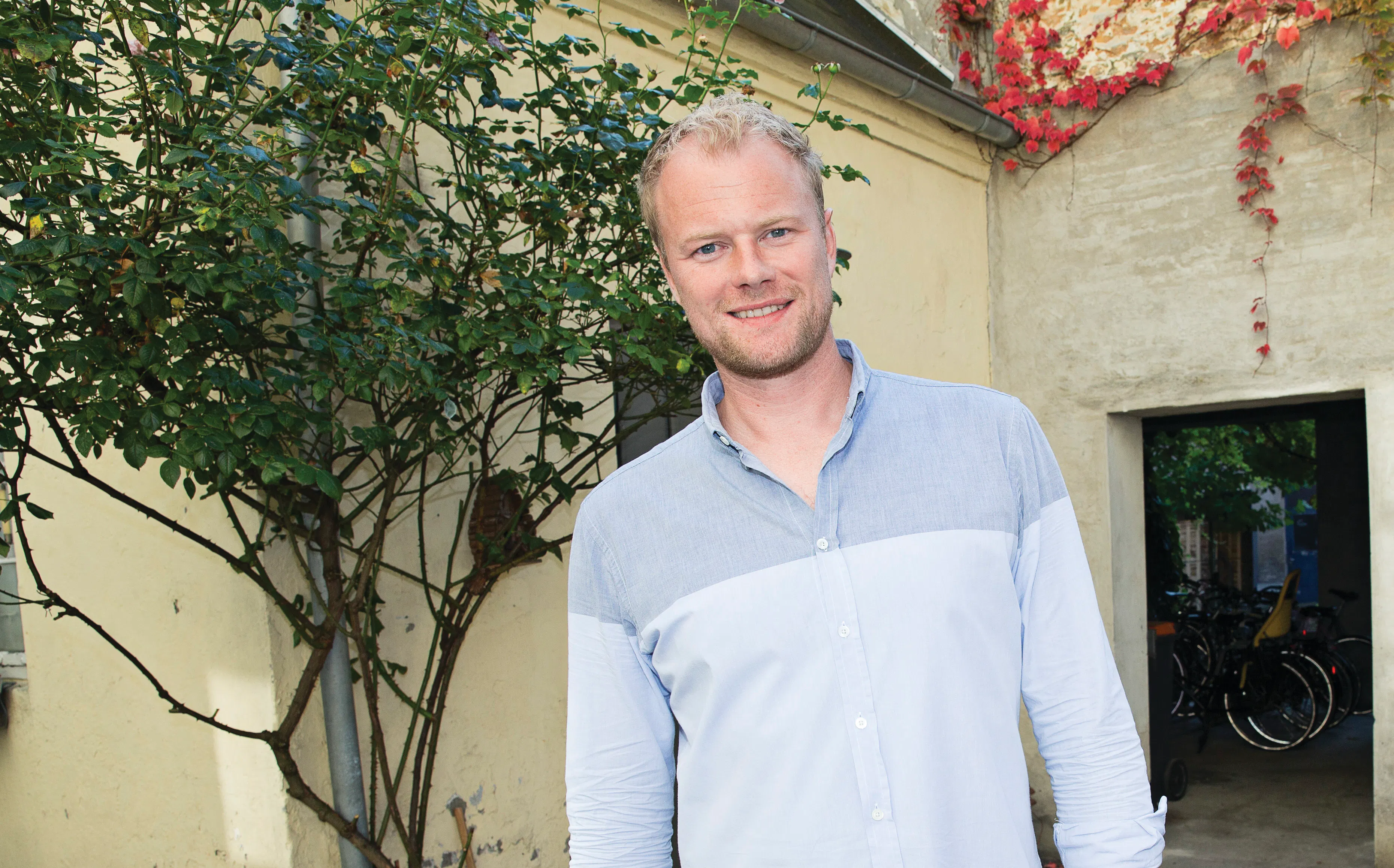 Hjemme hos TV-vært Christian Degn.