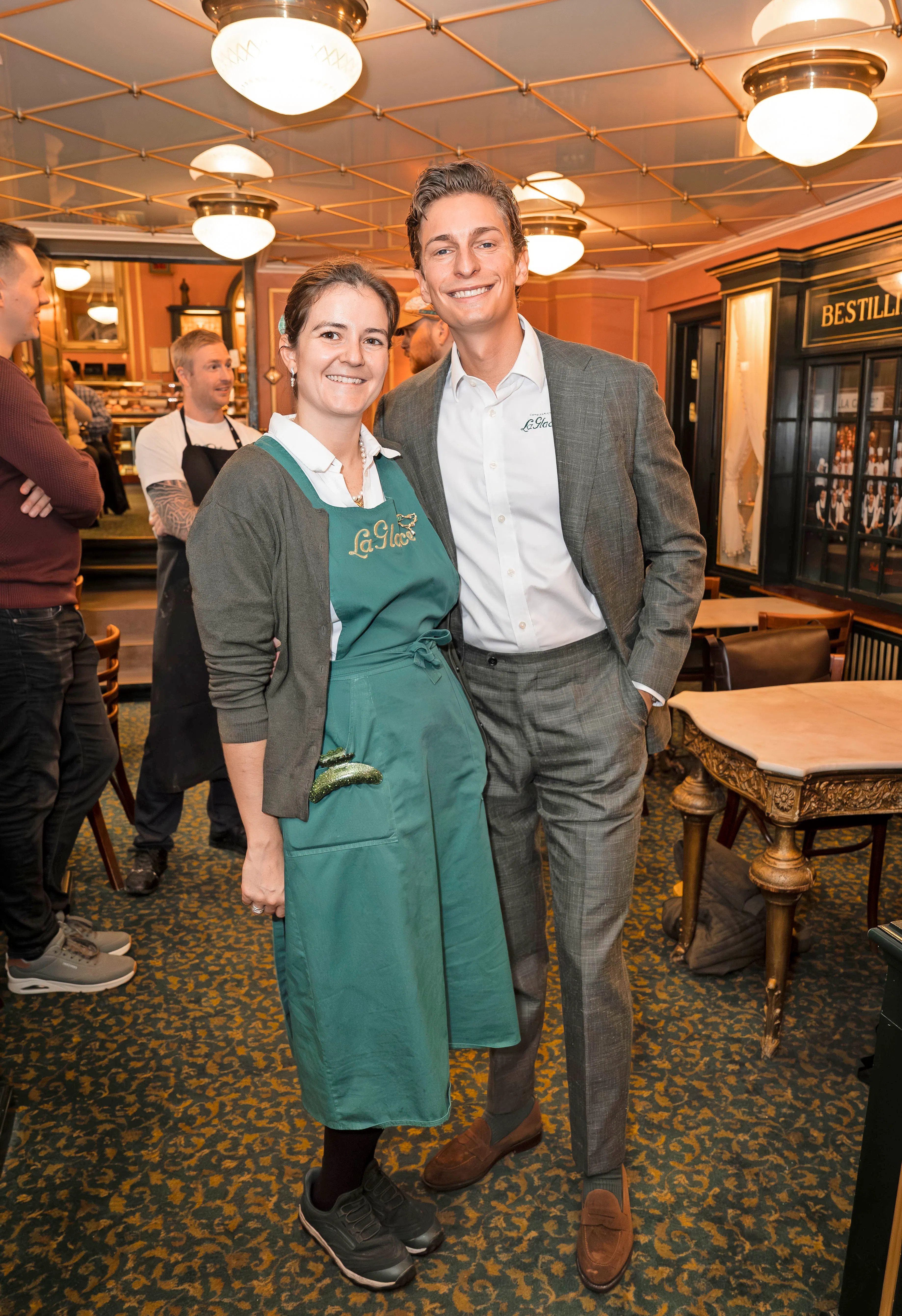 Laura og Gustav Stagetorn Kolos-Lauritzen til receptionen i oktober.