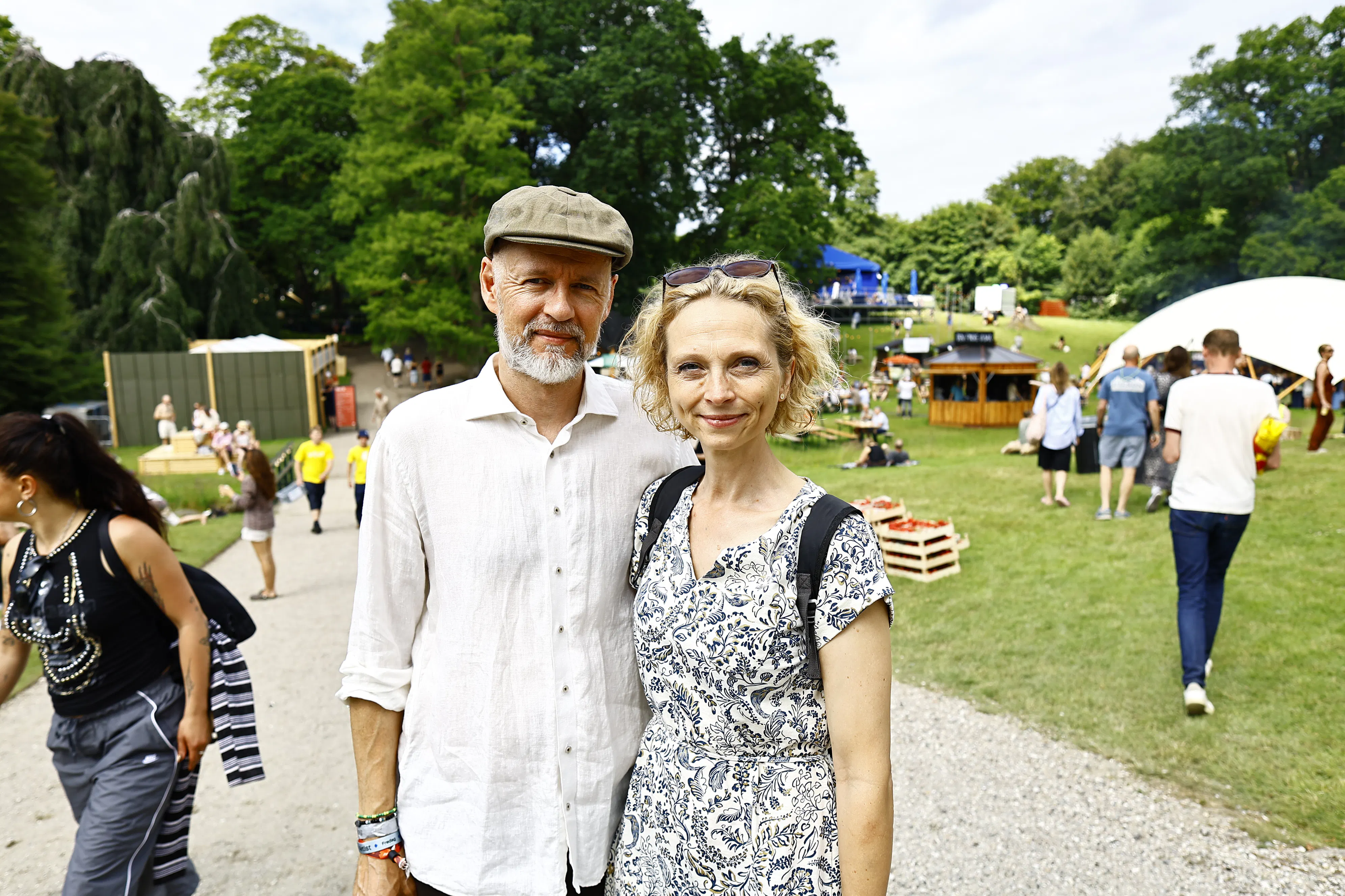 Matilde Kimer med sin mand, Jesper Schwartz.