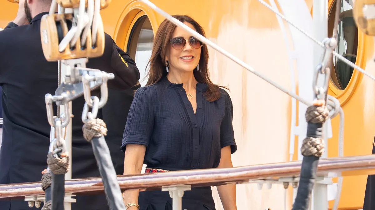 Dronning Mary havde det som altid godt ombord på Dannebrog.