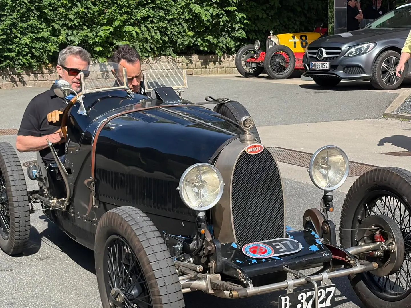 Kong Frederik kørte Bugatti.